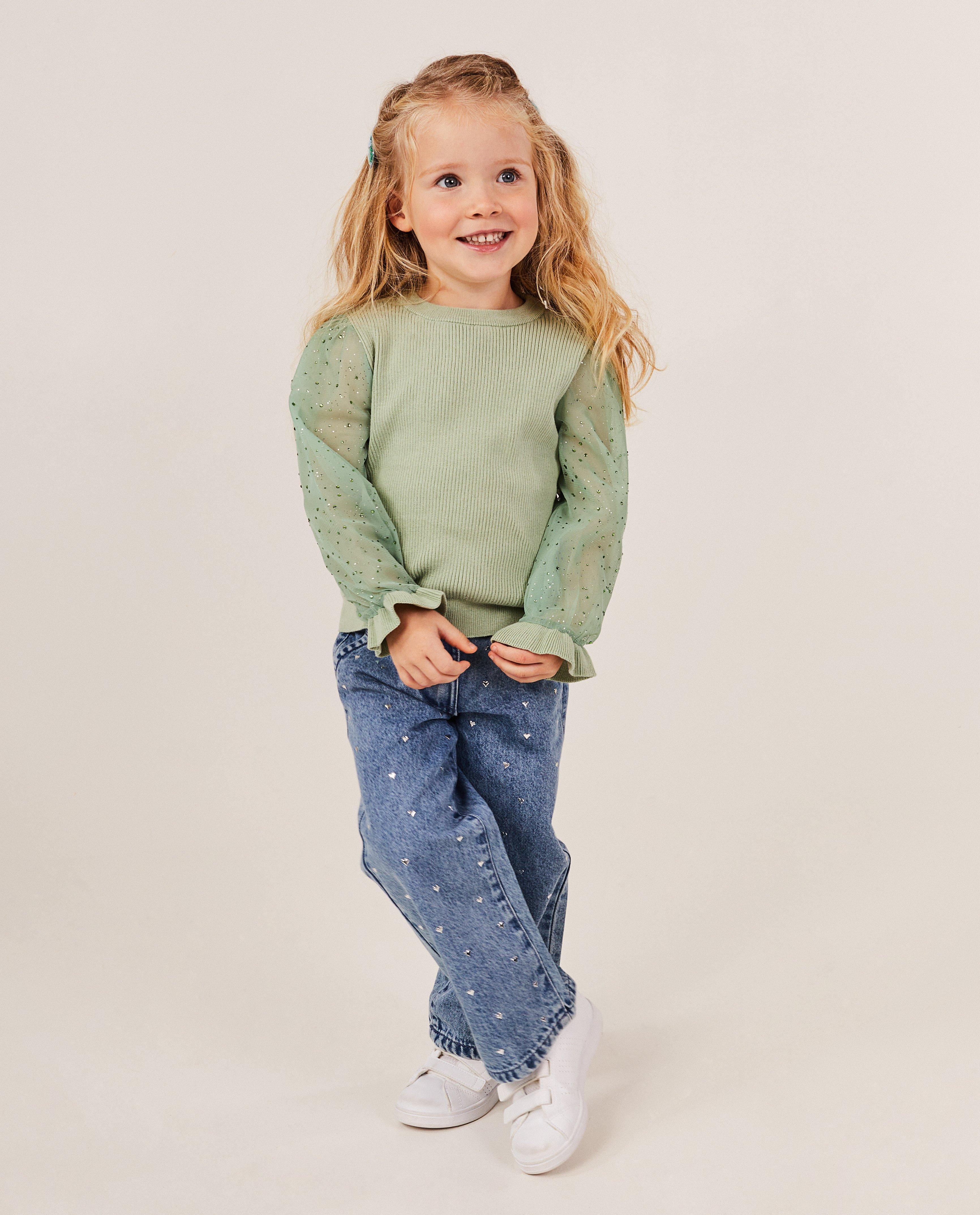 Trui met mouwen van mesh - null - K3