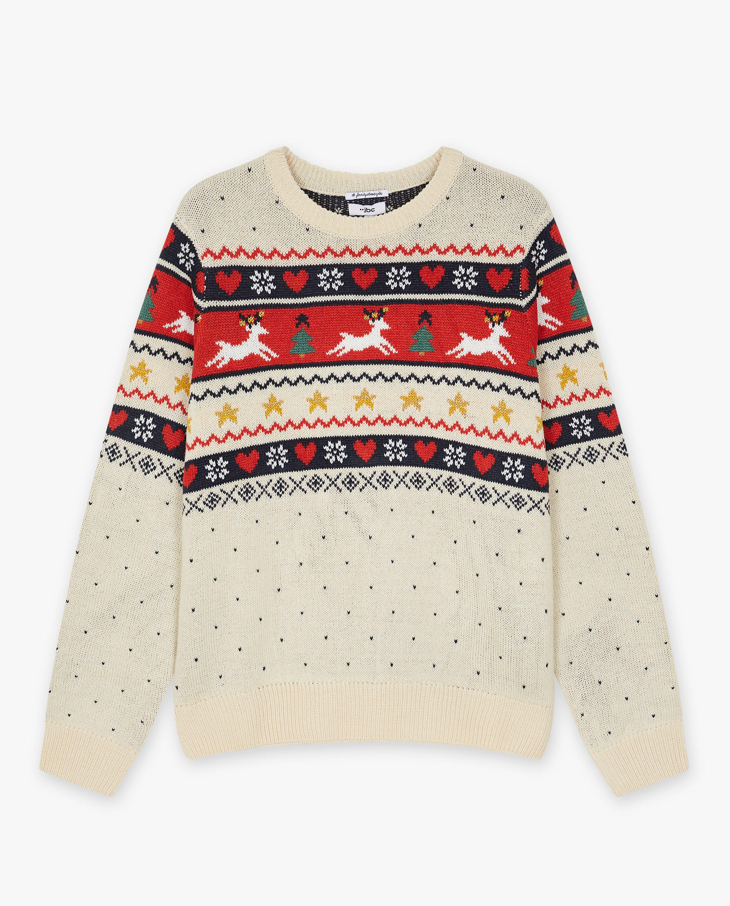 Pulls - Pull de Noël blanc, femmes