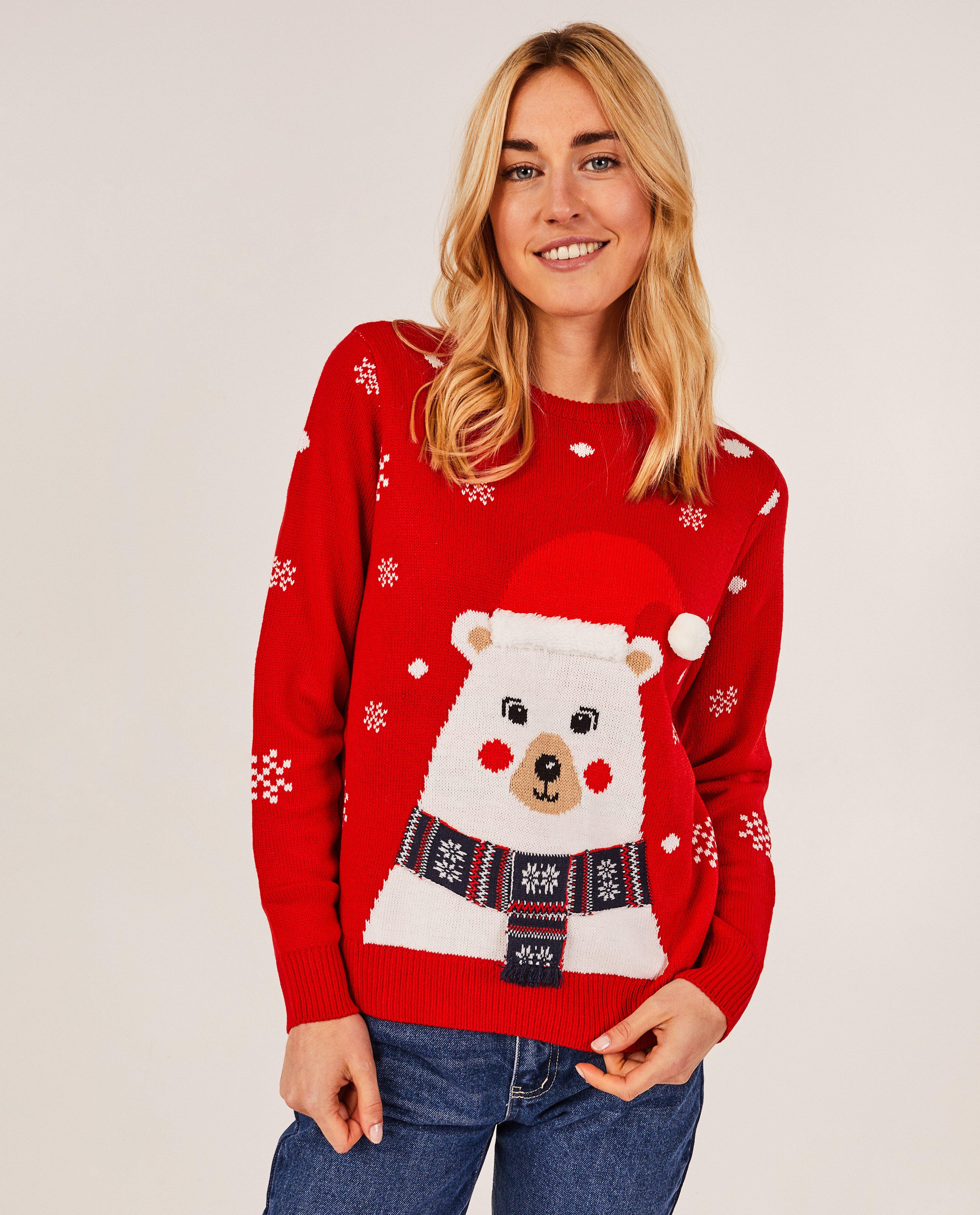 Kersttrui ijsbeer dames Familystories JBC Belgie Belgie