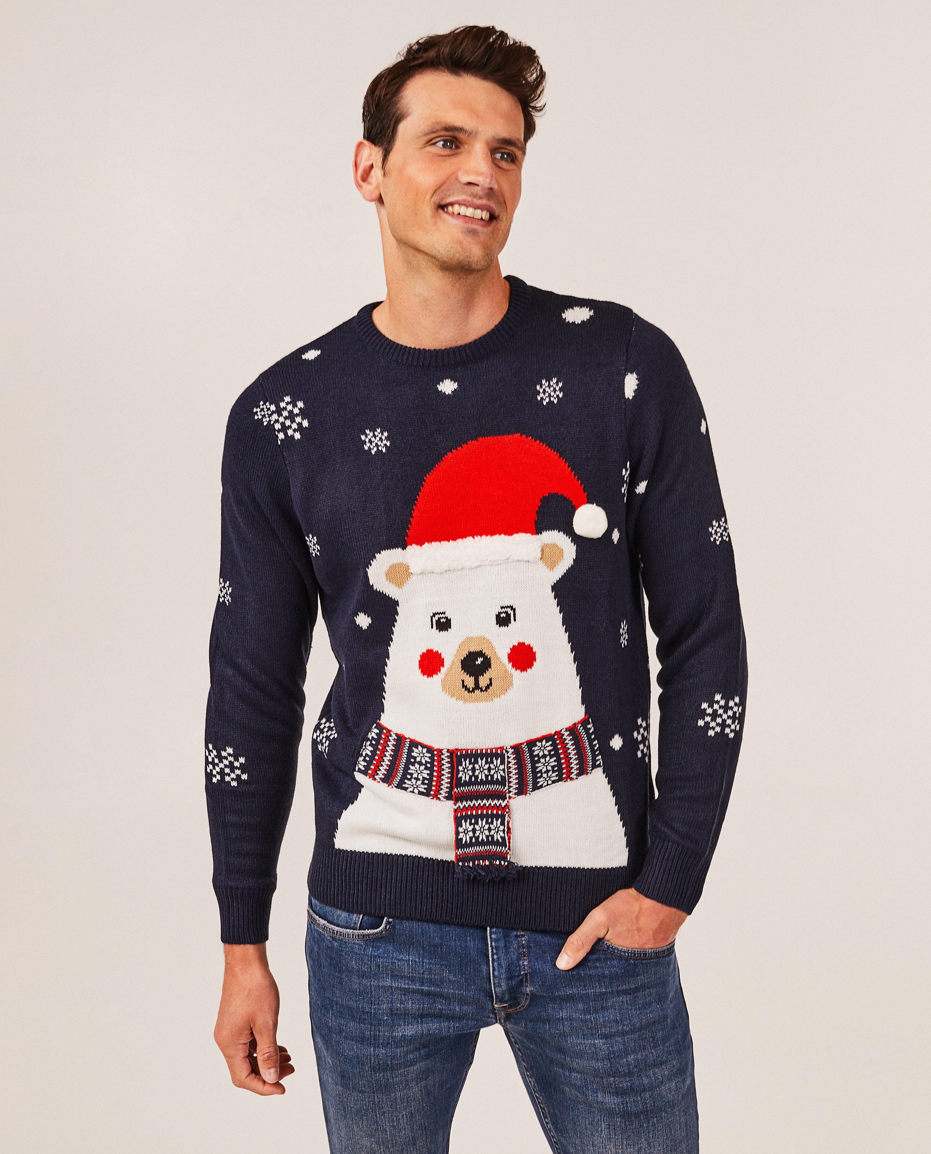 Pulls - Pull de Noël avec un ours polaire, hommes
