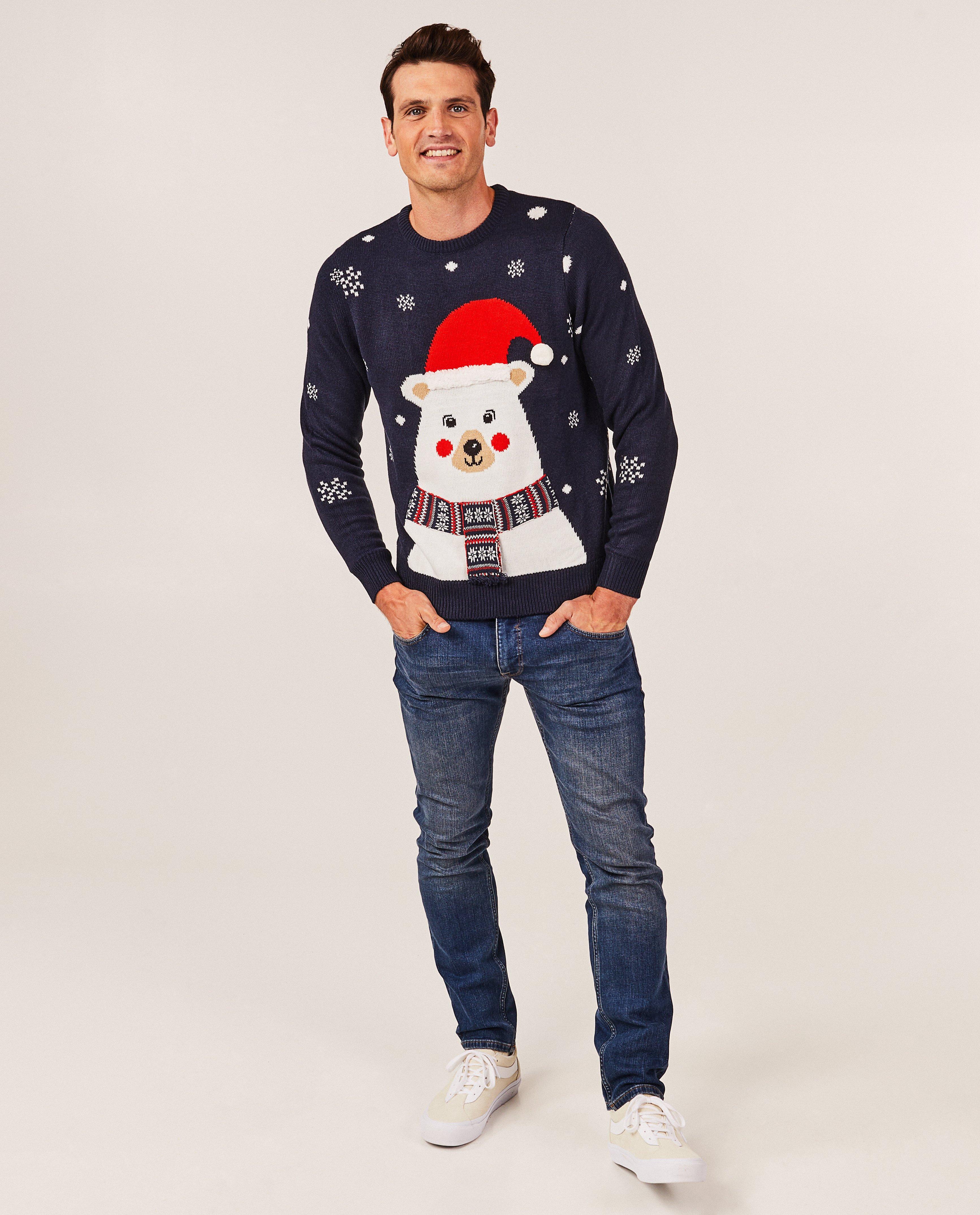 Pulls - Pull de Noël avec un ours polaire, hommes