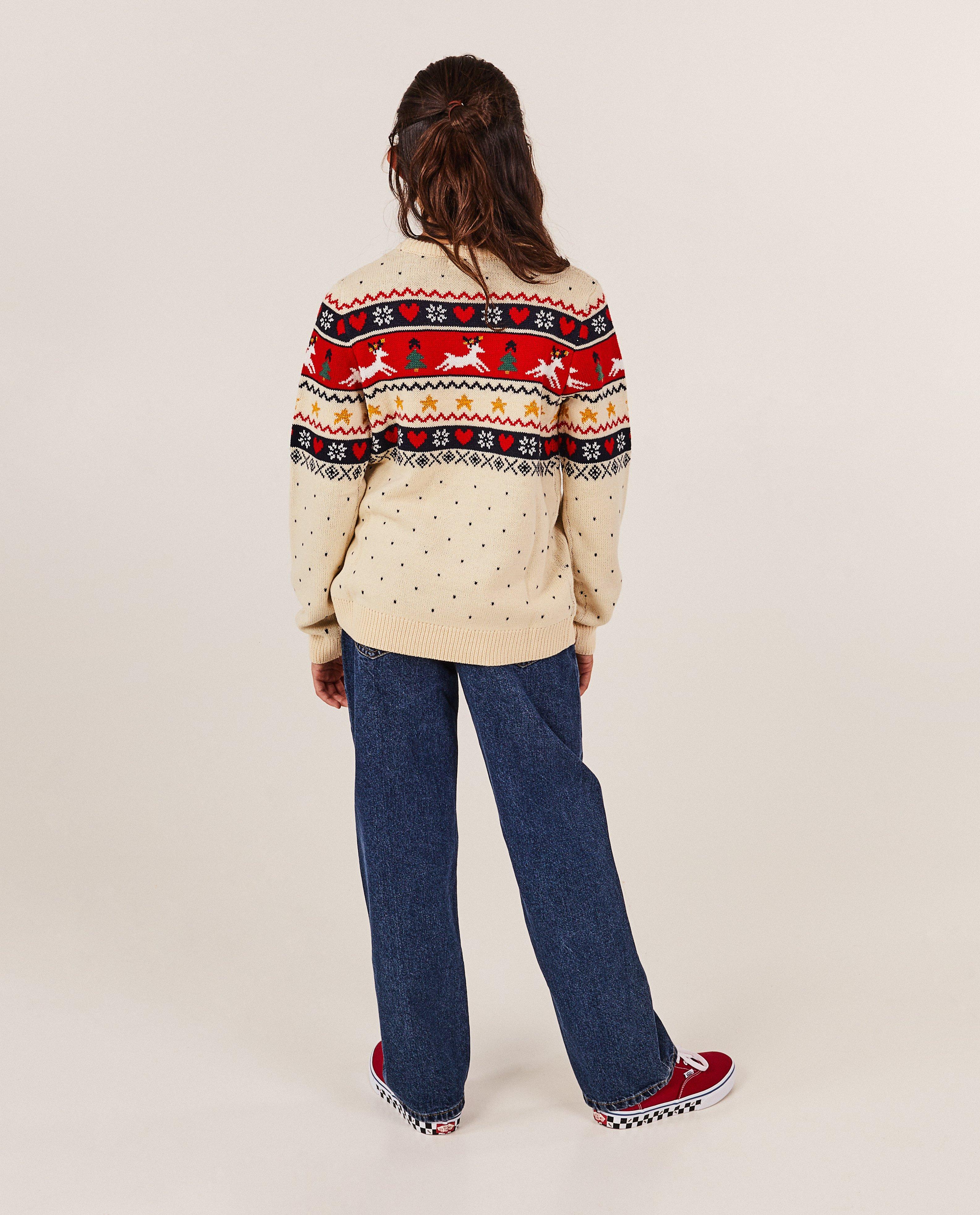 Pulls - Pull de Noël blanc, 7-14 ans