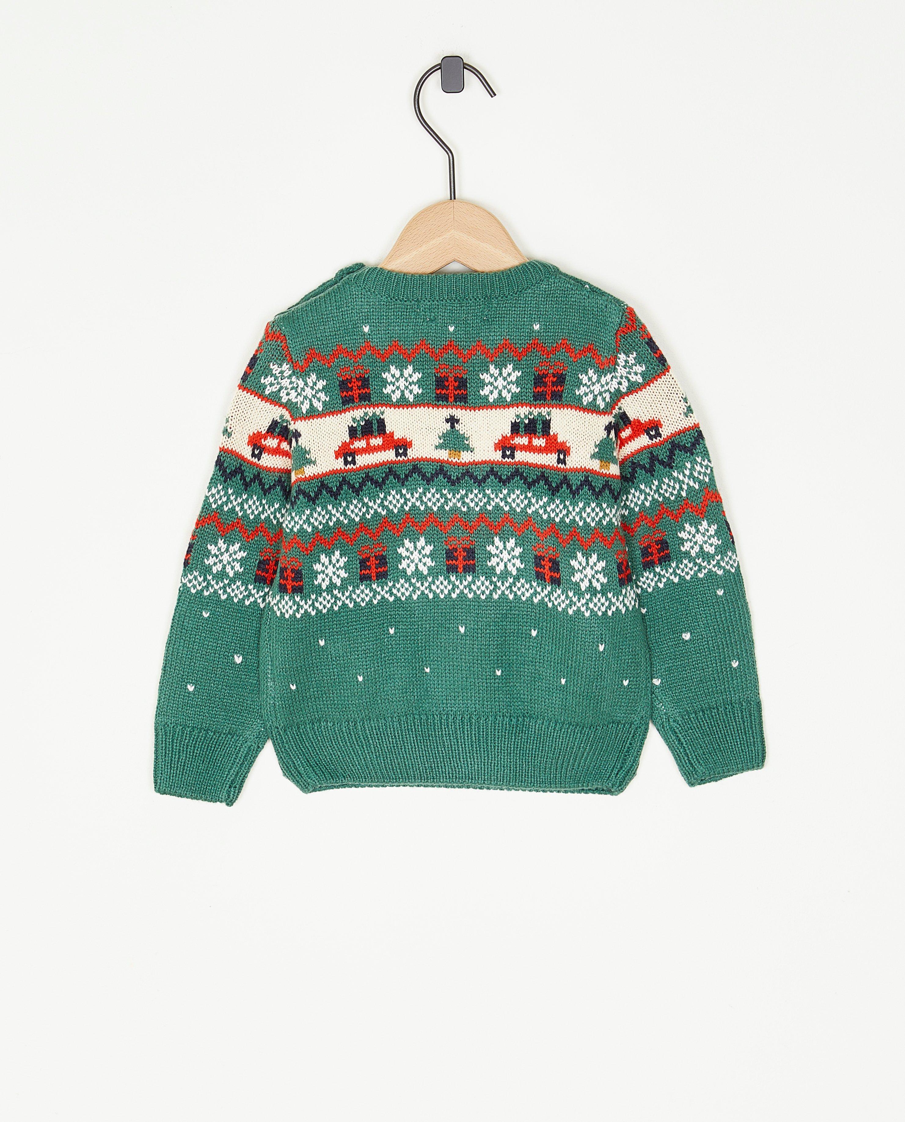 Truien - Groene kersttrui, baby