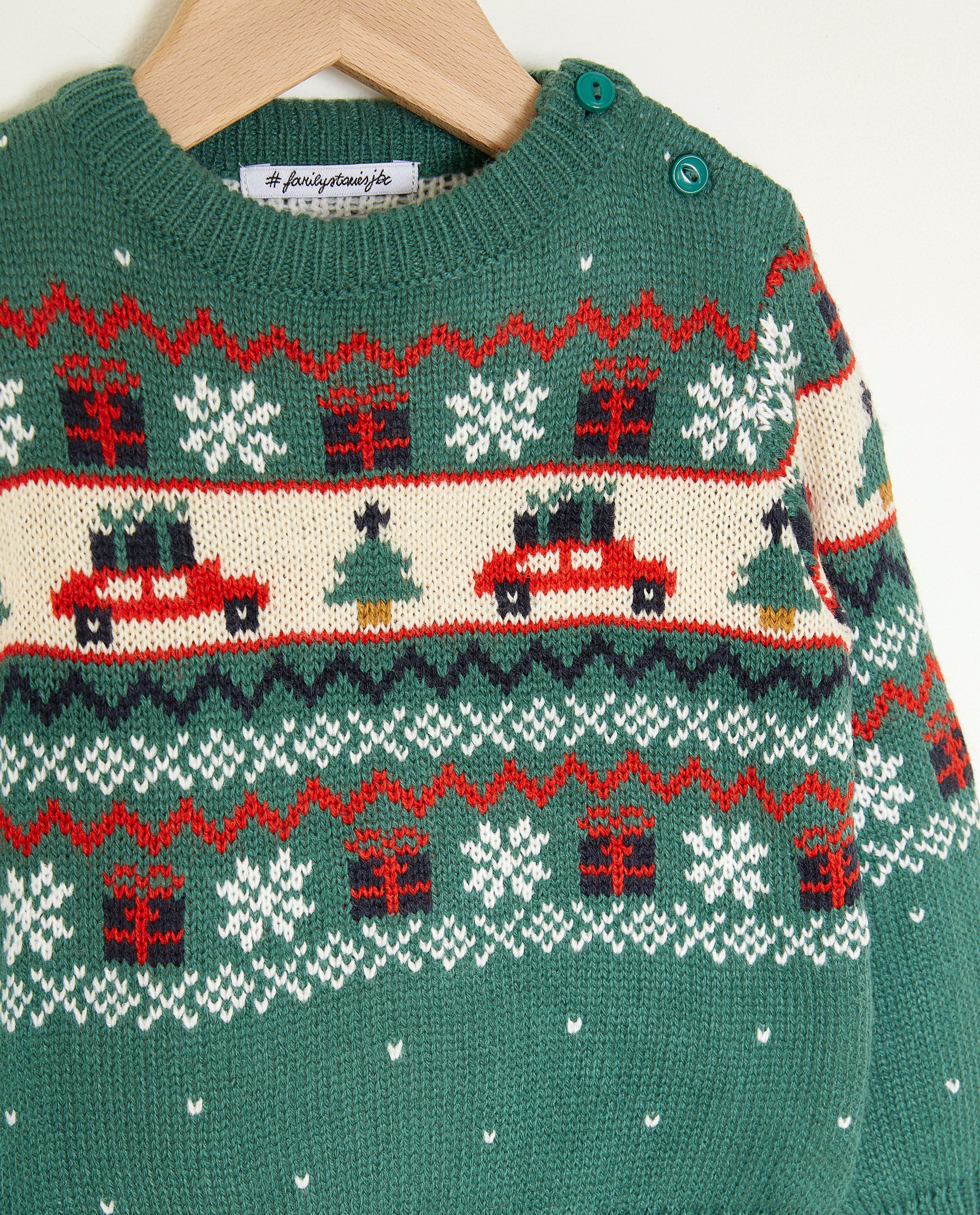 Truien - Groene kersttrui, baby