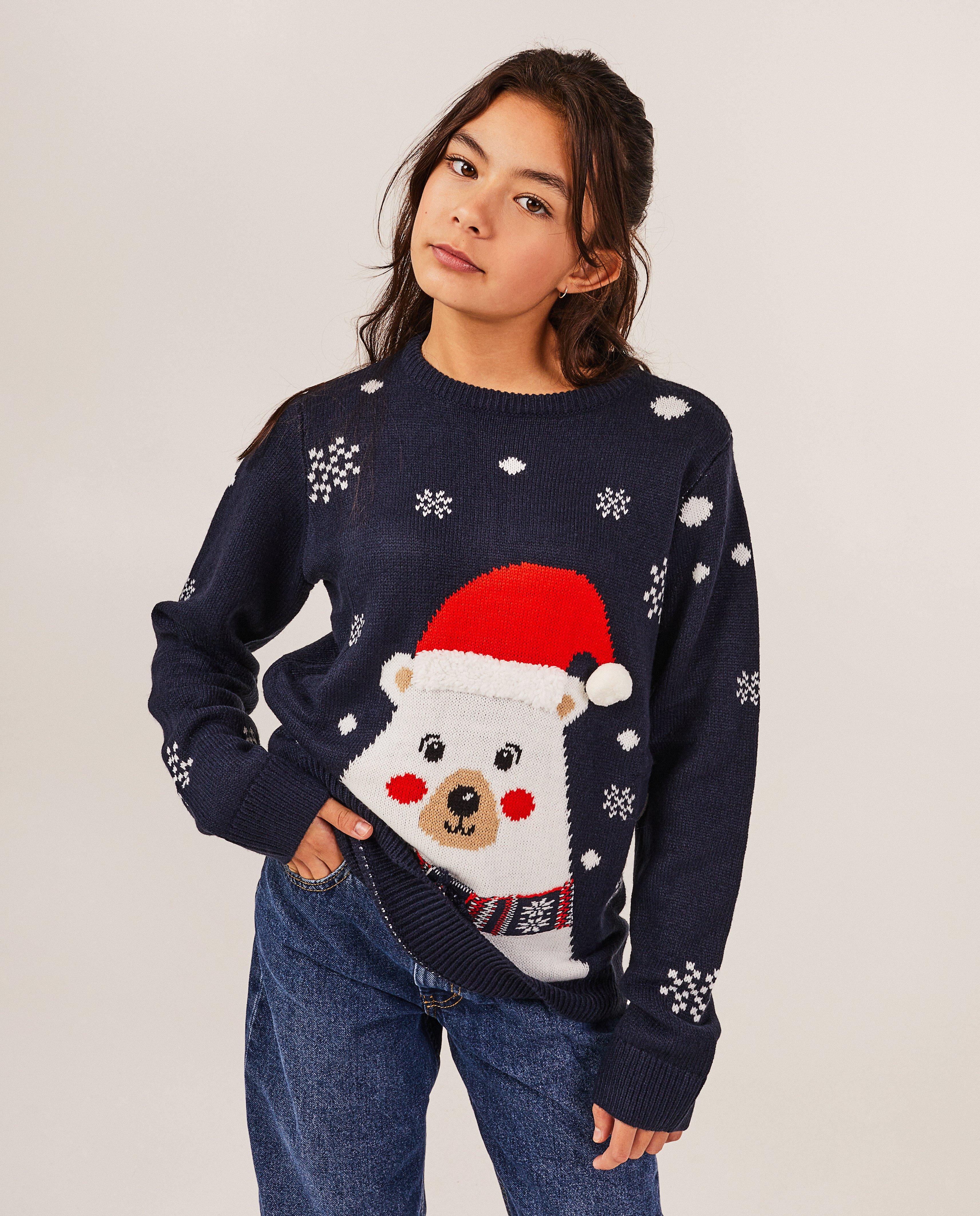 Truien - Kersttrui ijsbeer, 7-14 jaar