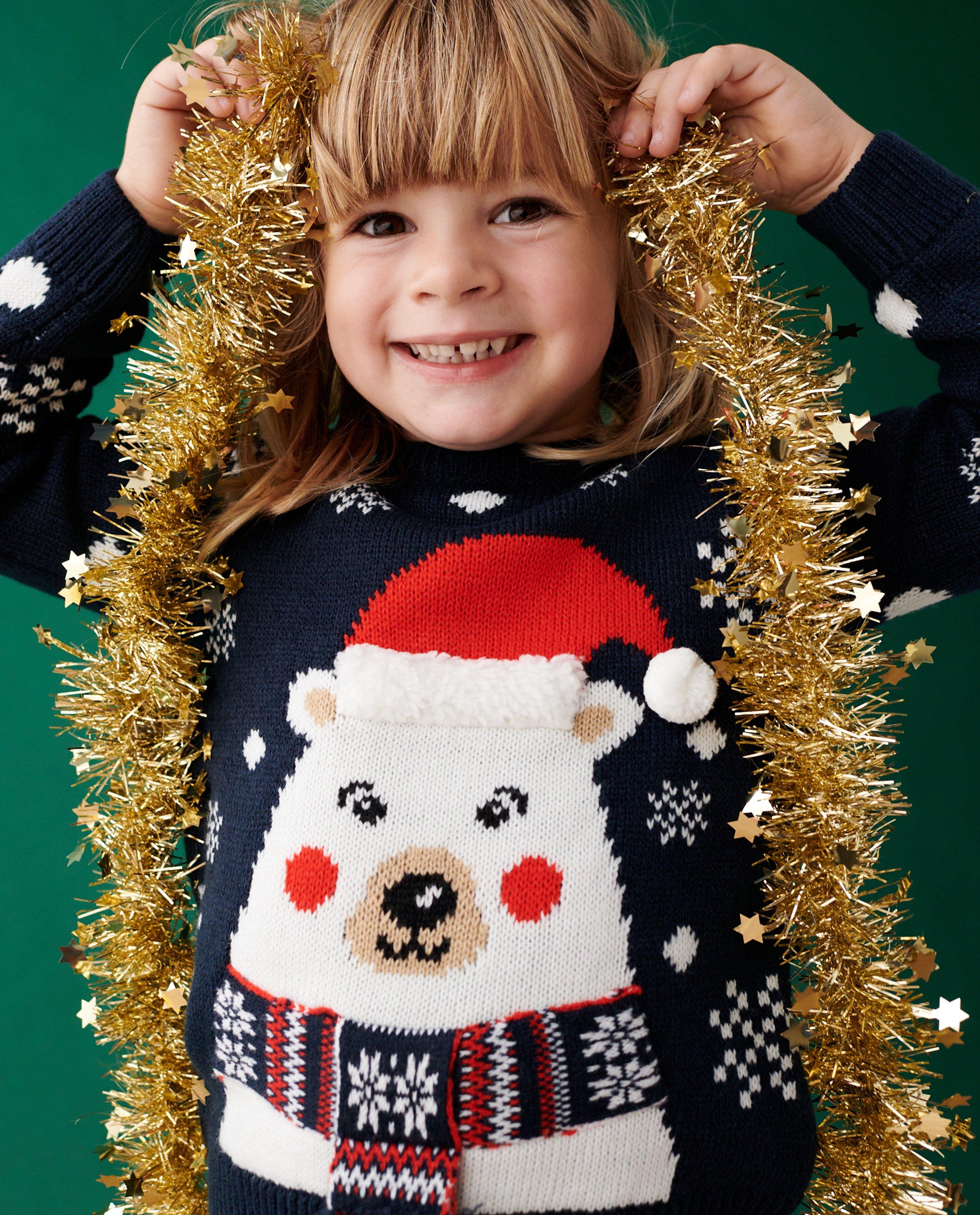 Kersttrui ijsbeer, unisex, 2-7 jaar - null - Familystories