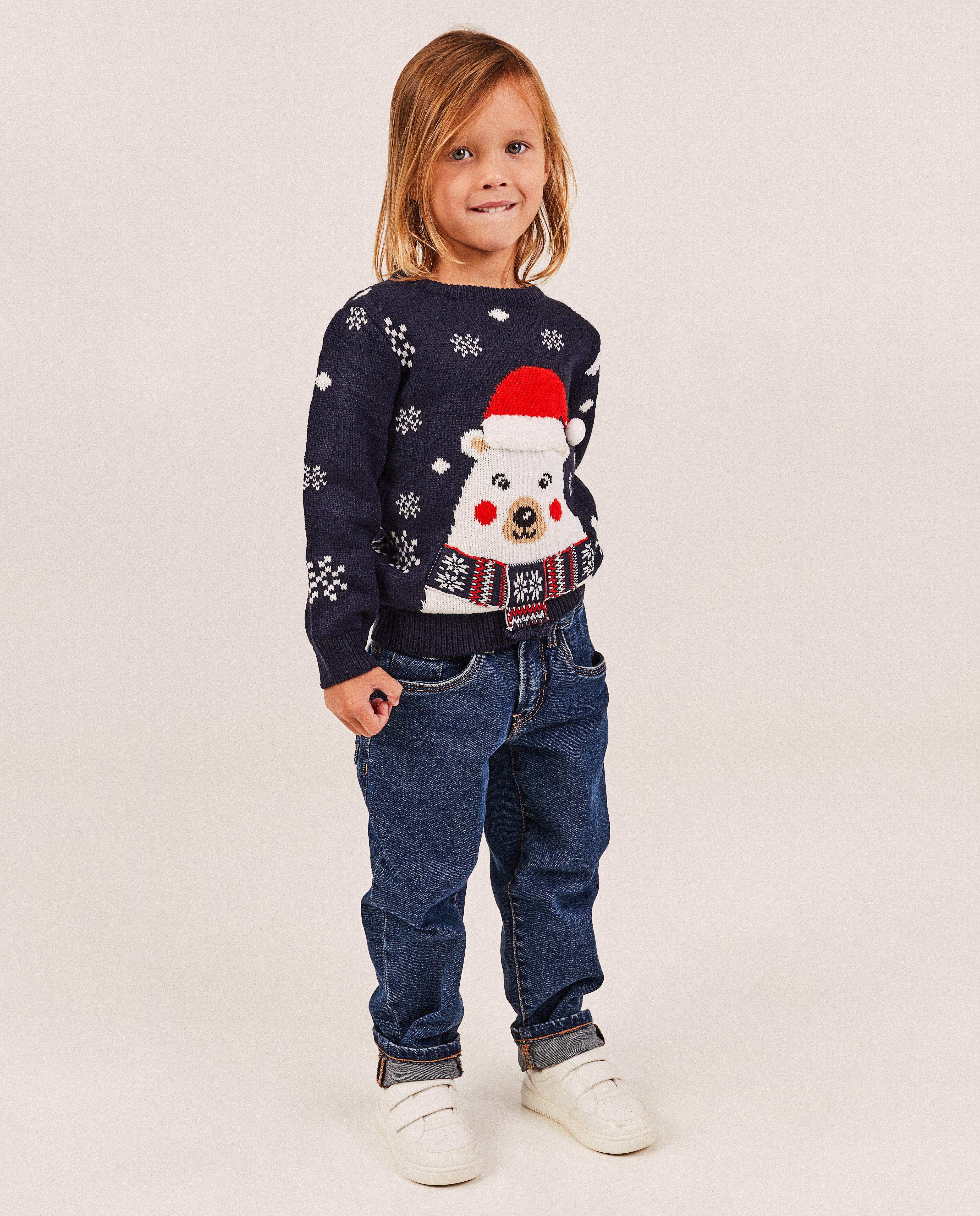Truien - Kersttrui ijsbeer, unisex, 2-7 jaar