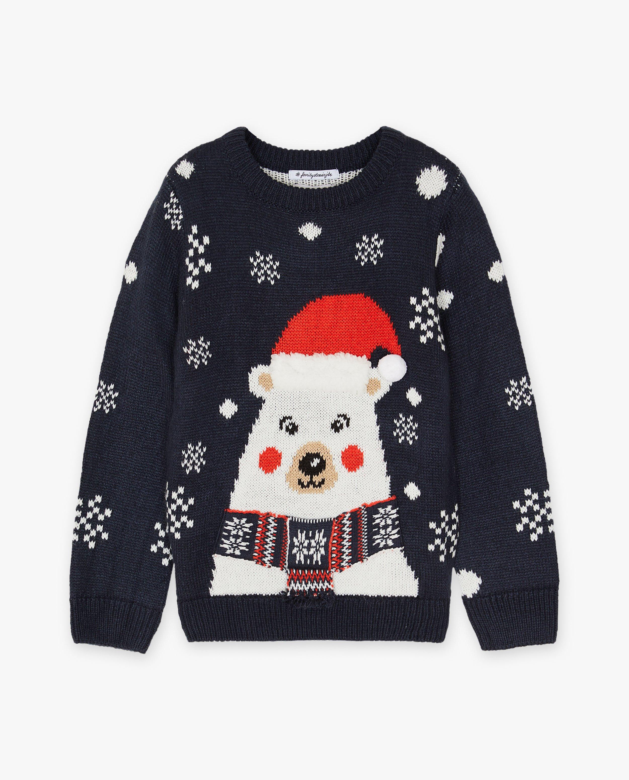 Truien - Kersttrui ijsbeer, unisex, 2-7 jaar