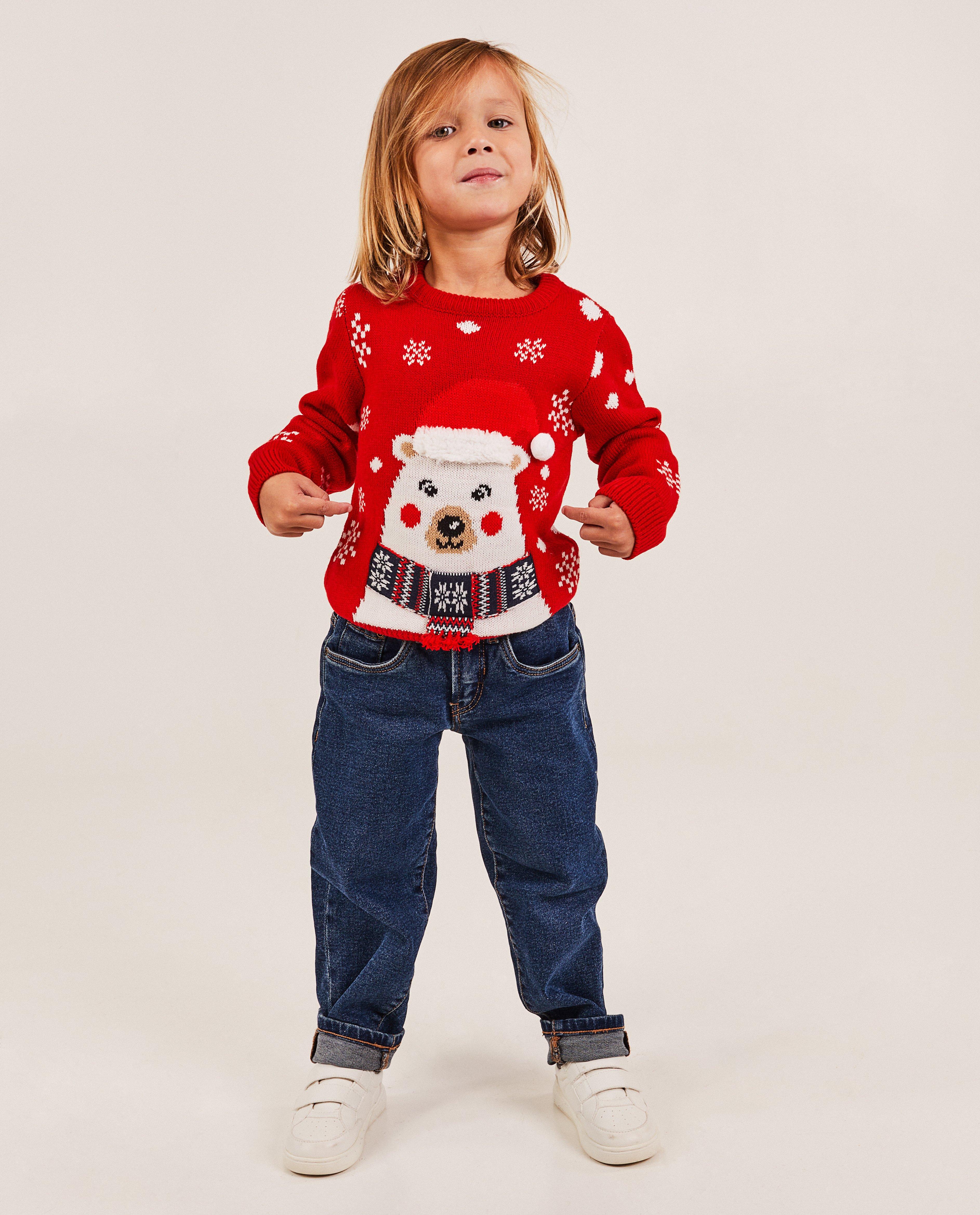 Pulls - Pull de Noël ours polaire, 2-7 ans