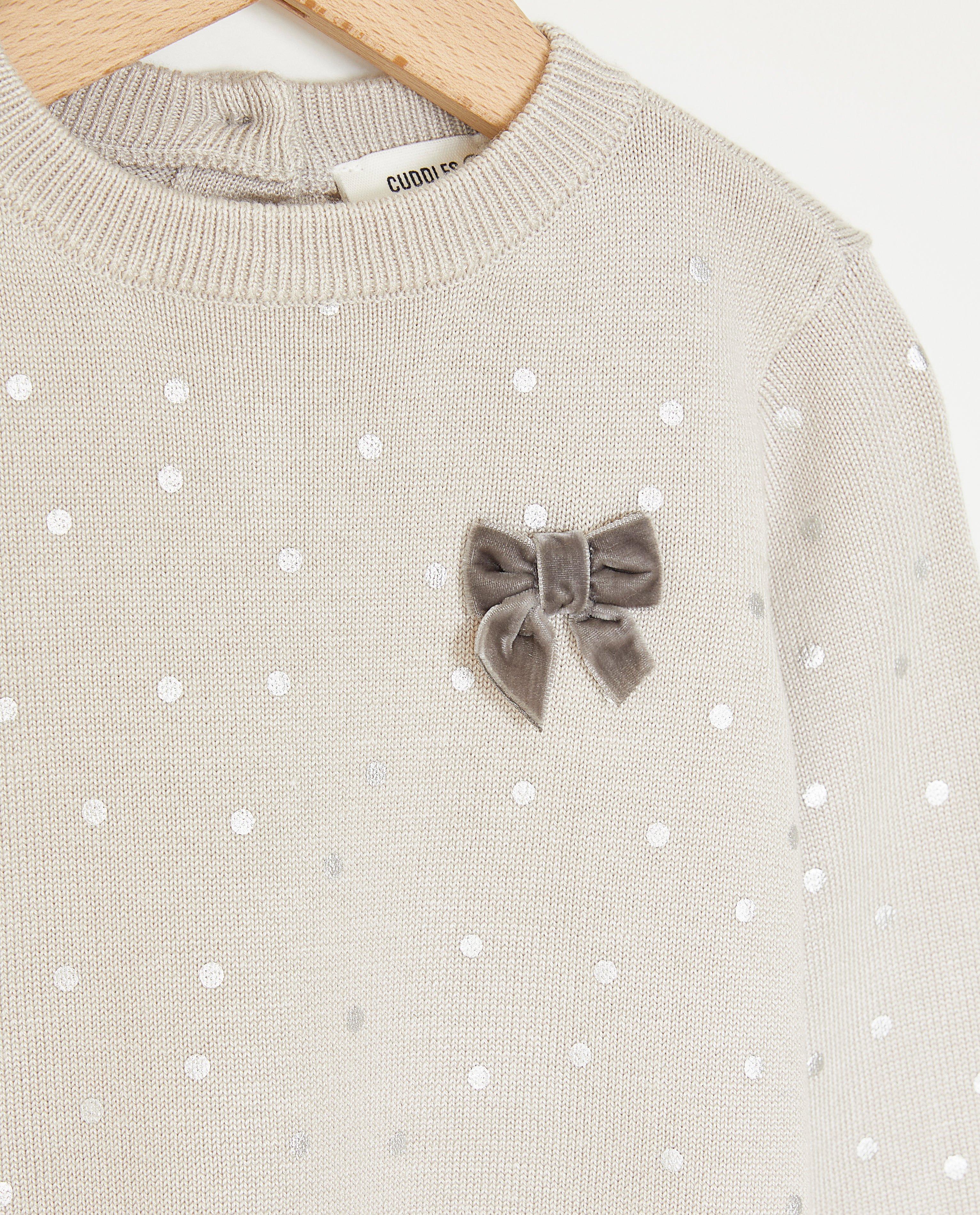 Robe grise à pois - Détails du produit - gris clair - image numéro 3