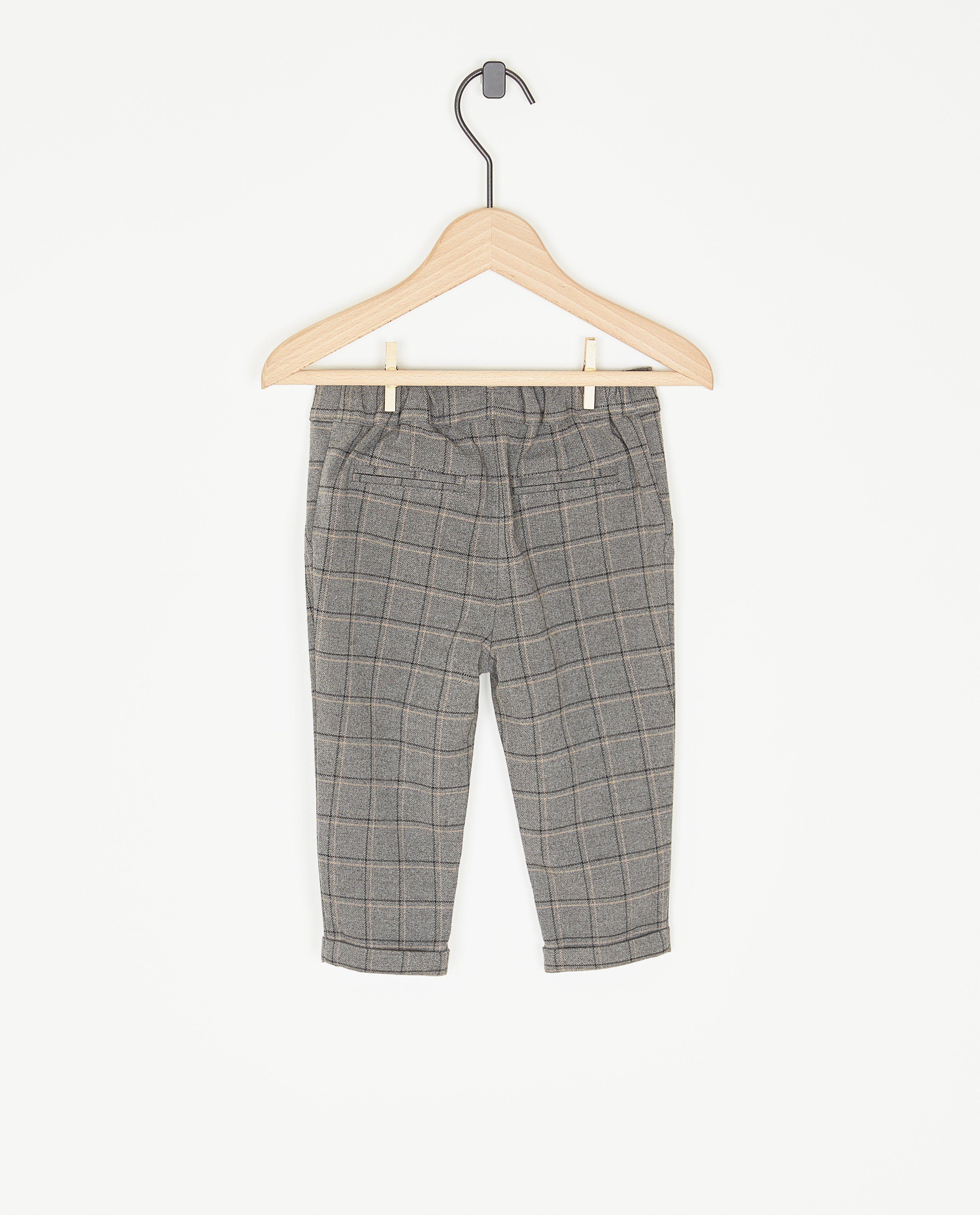 Pantalons - Pantalon gris à carreaux, bébés