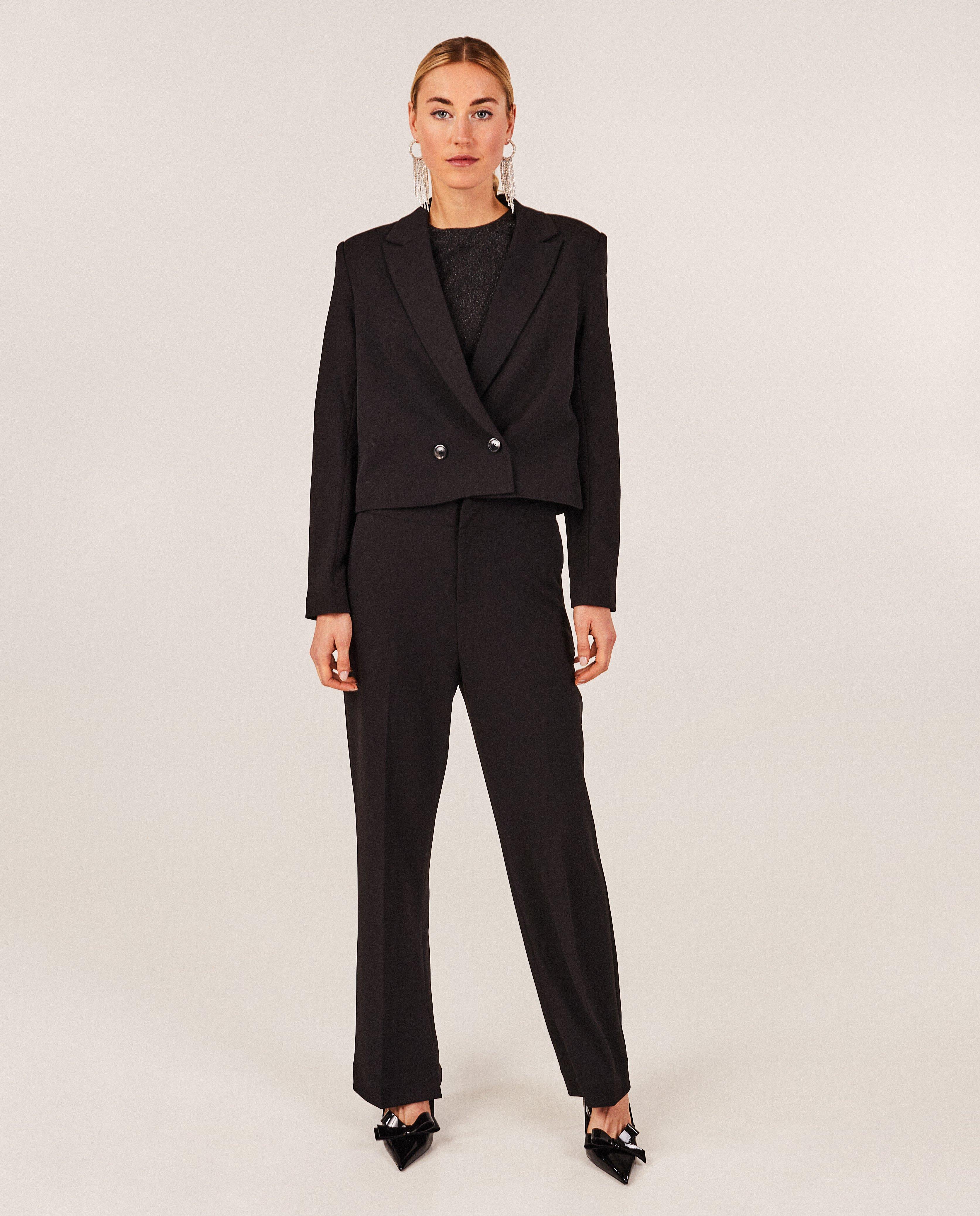 Blazer noir, coupe courte - null - Sora