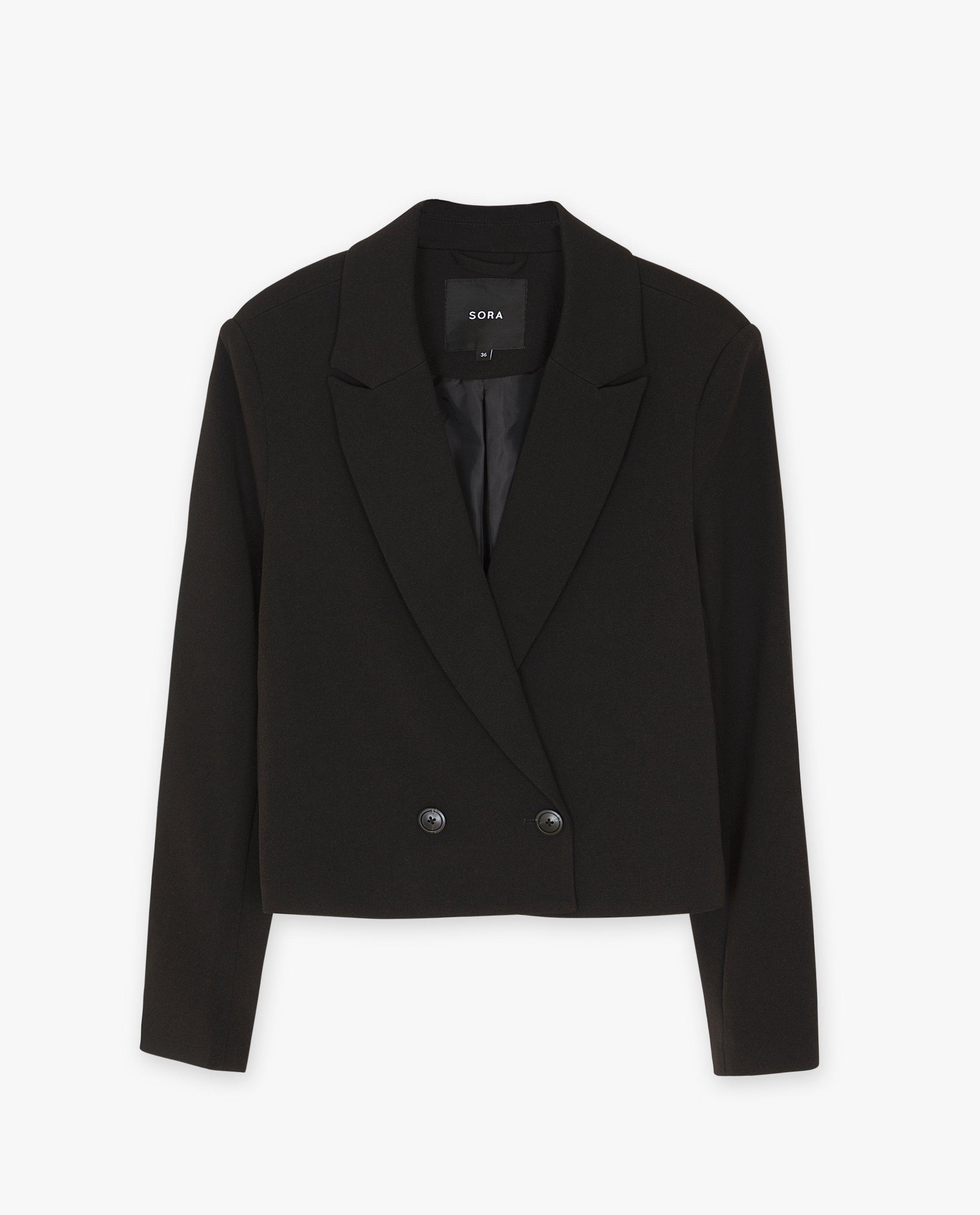 Blazers - Blazer noir, coupe courte