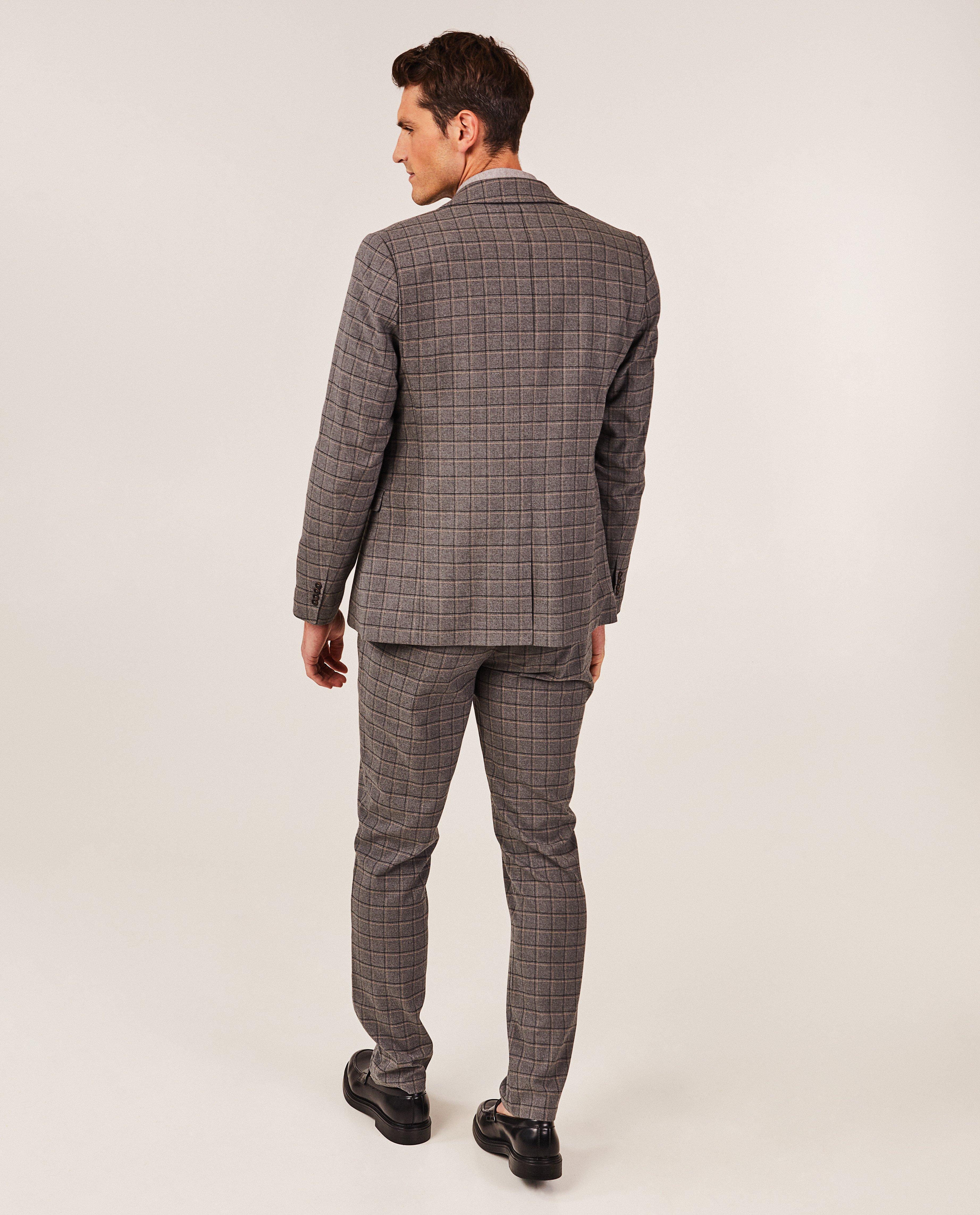 Pantalon de costume à carreaux - Détails du produit - gris - image numéro 3