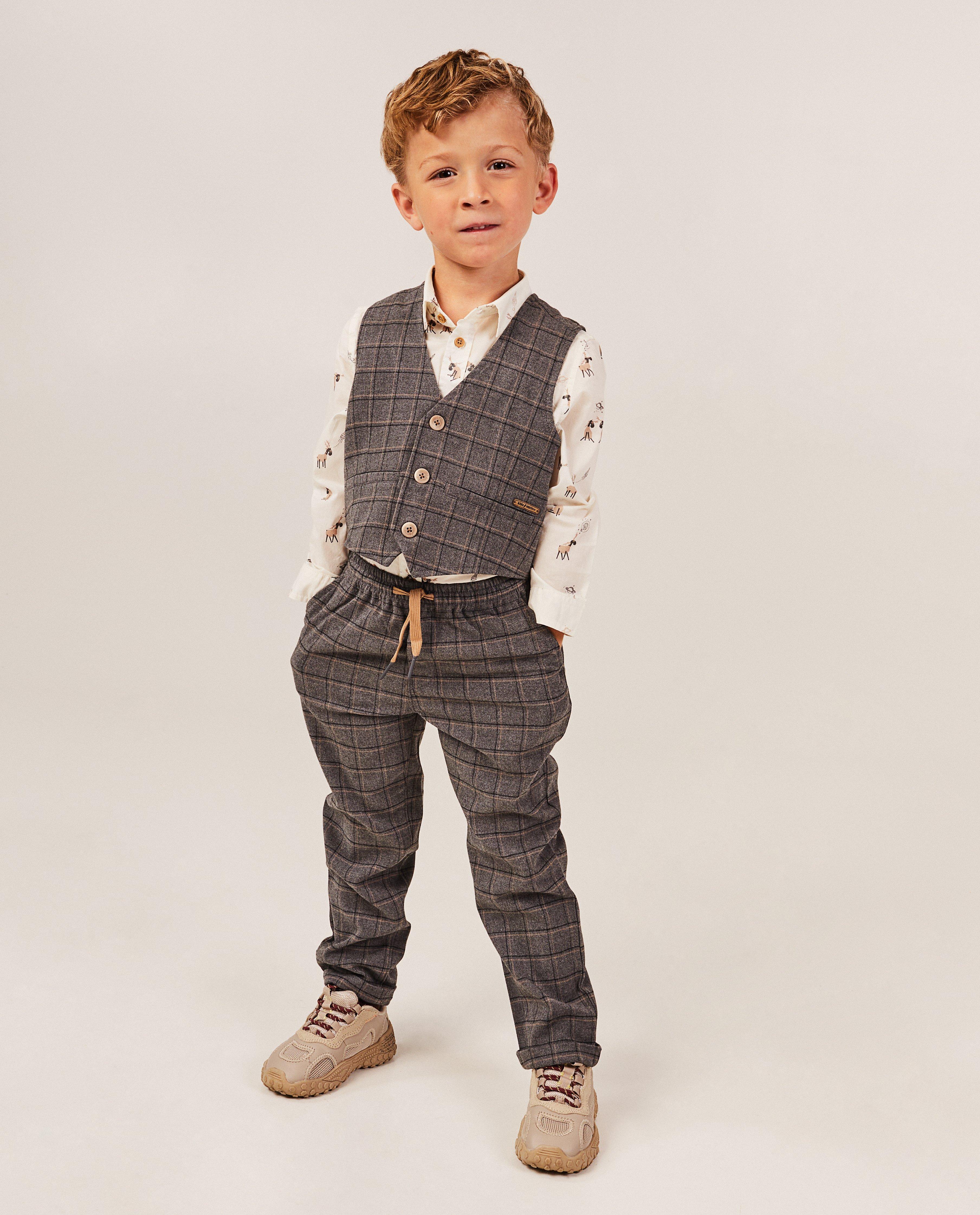 Geklede broek met ruiten, 2-7 jaar - Product Detail - grijs - afbeelding nummer 2