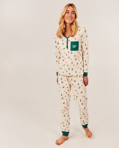 Pyjama met print, dames