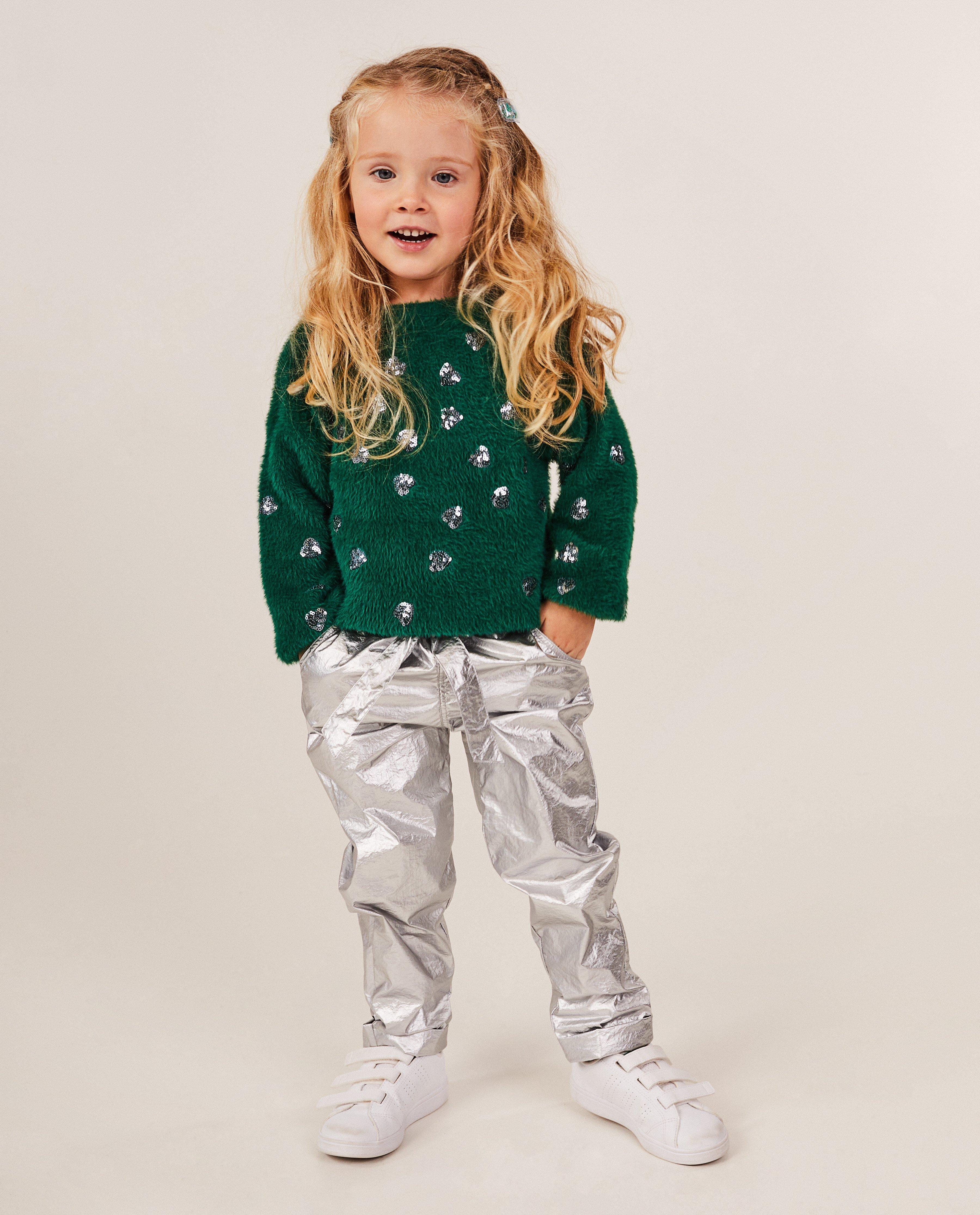 Broeken - Metallic broek