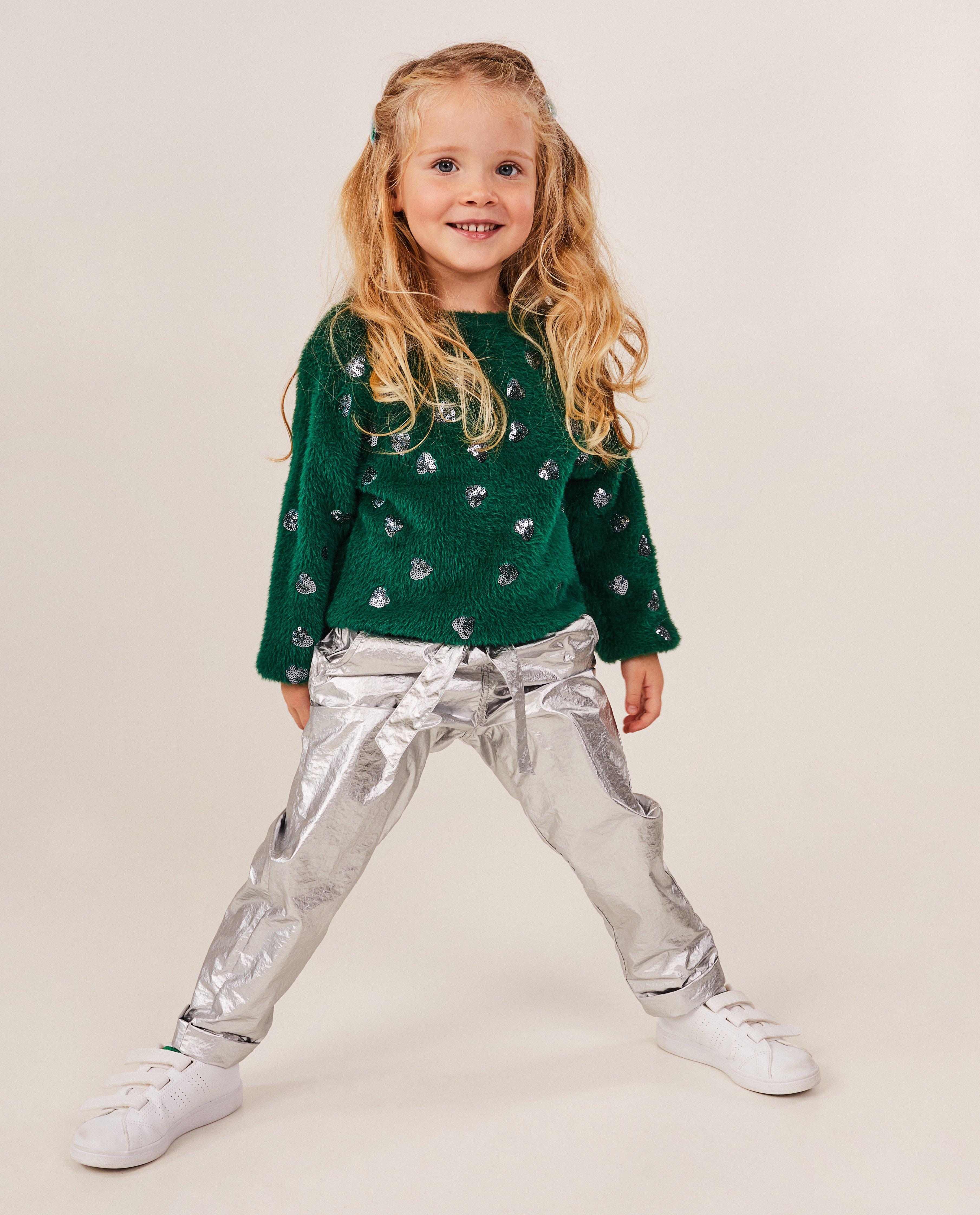 Broeken - Metallic broek
