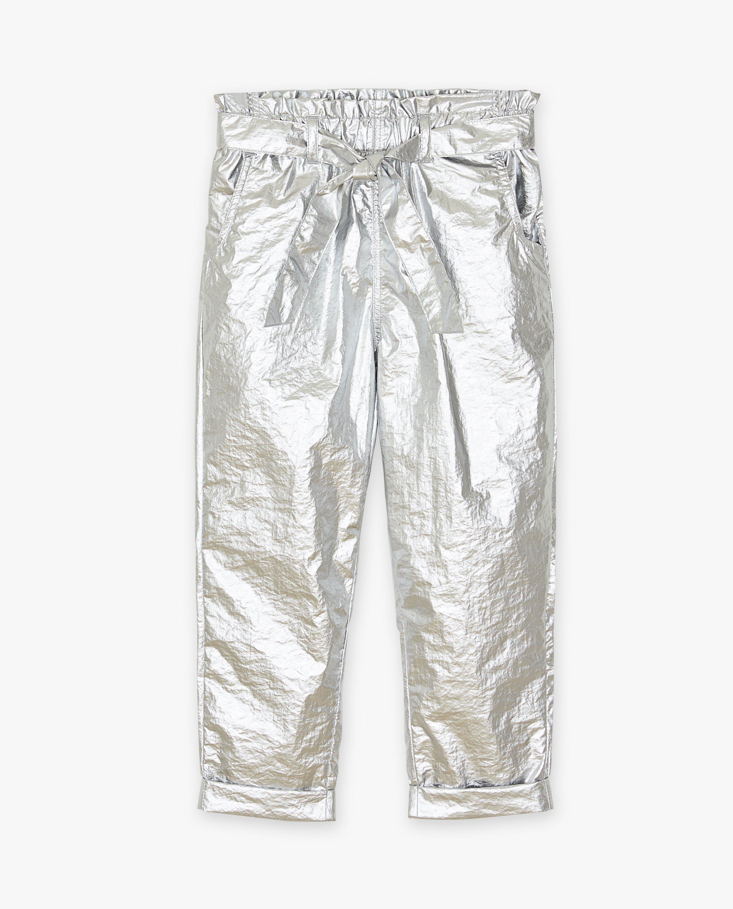Broeken - Metallic broek