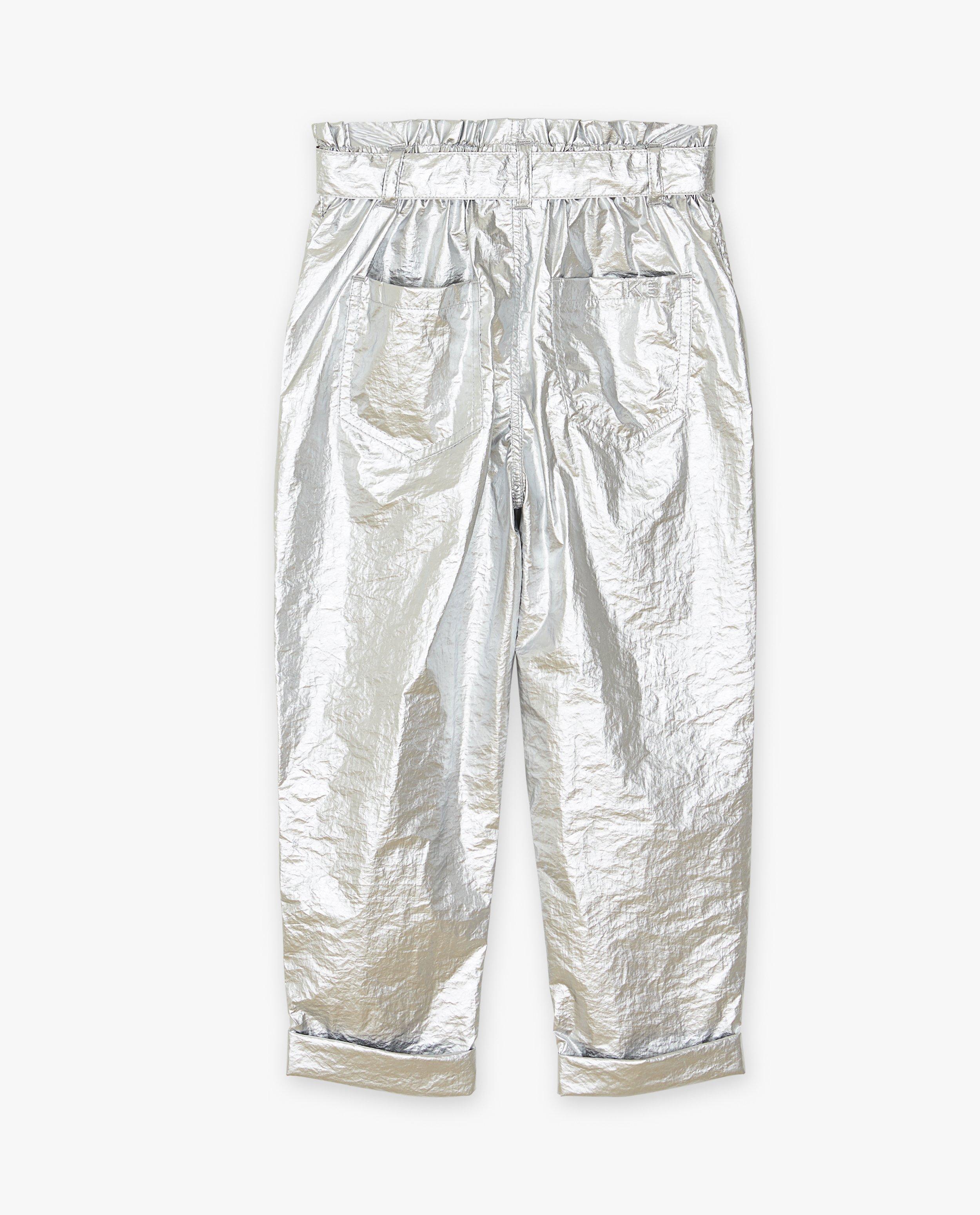Broeken - Metallic broek
