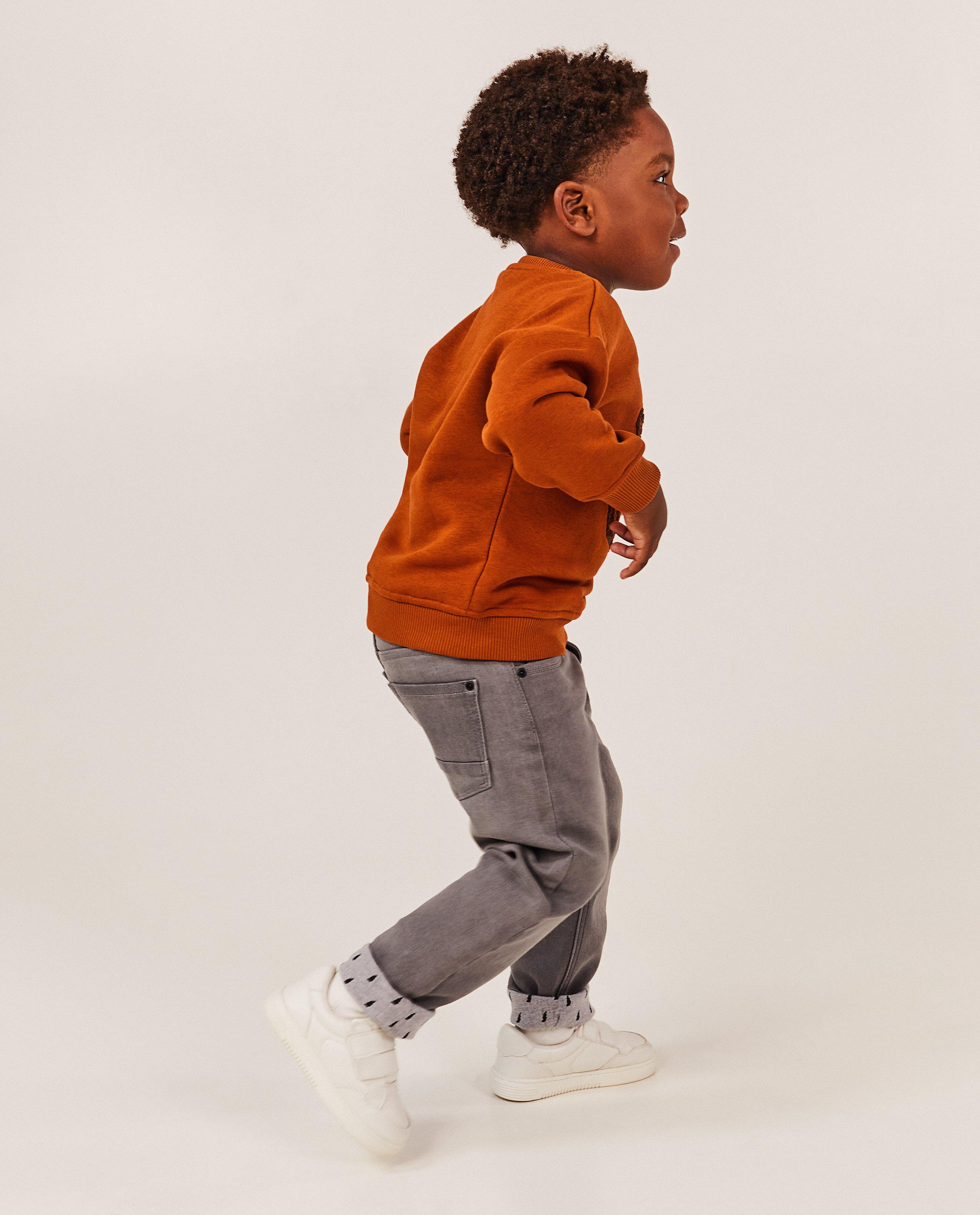 Donkergrijze jeans, relaxed fit - null - Kidz Nation