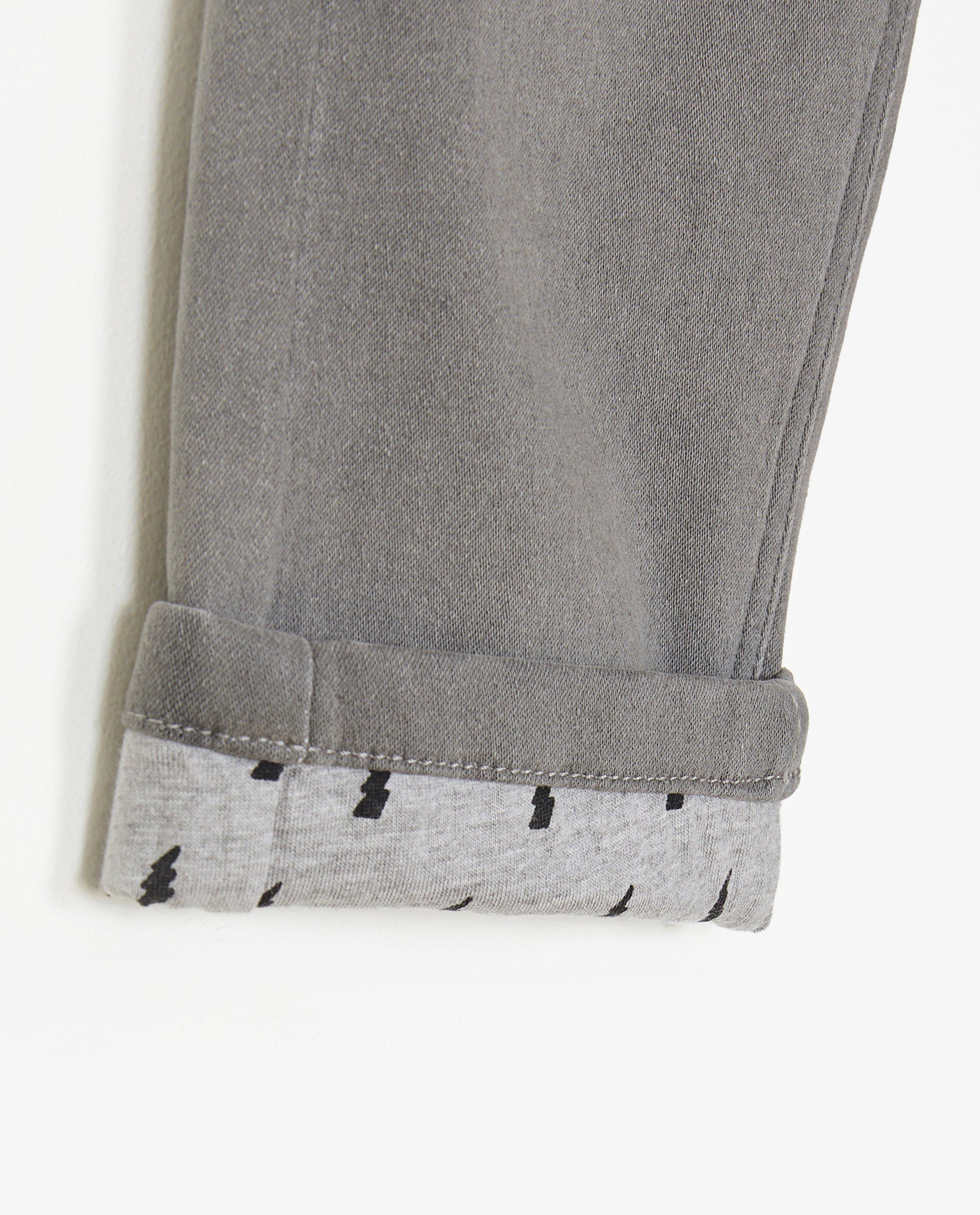 Jeans - Donkergrijze jeans, relaxed fit
