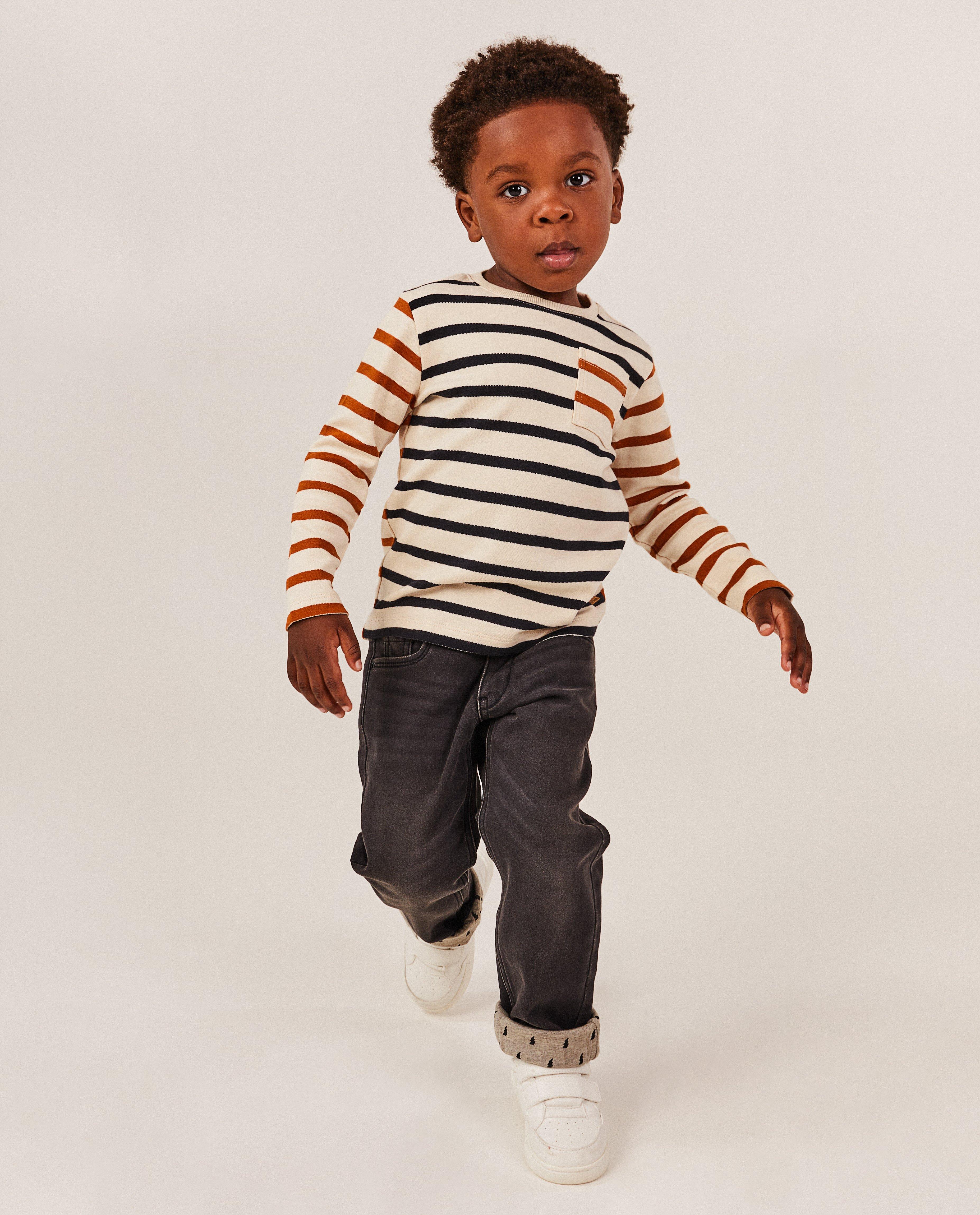 Donkergrijze jeans, relaxed fit - null - Kidz Nation