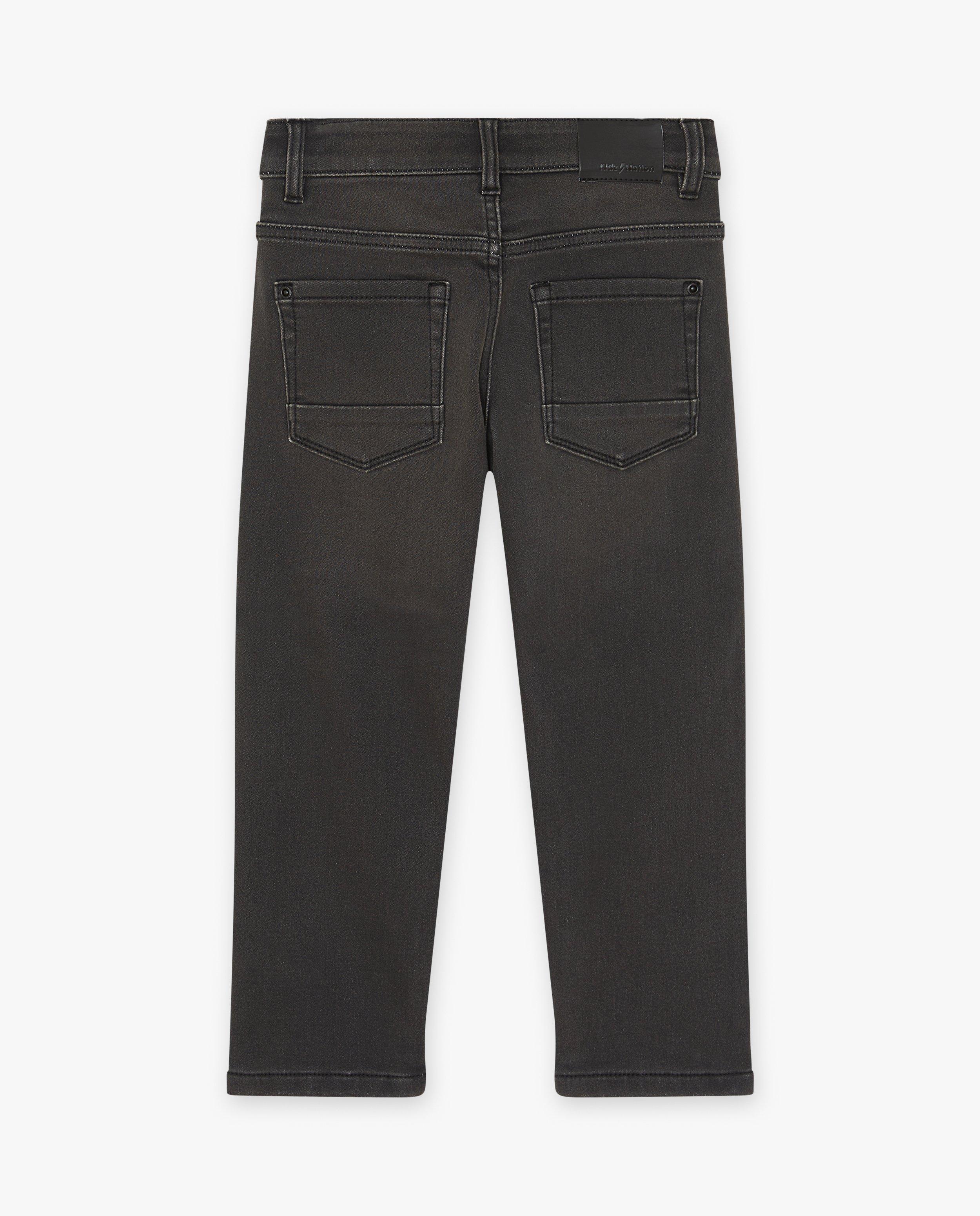 Jeans - Donkergrijze jeans, relaxed fit
