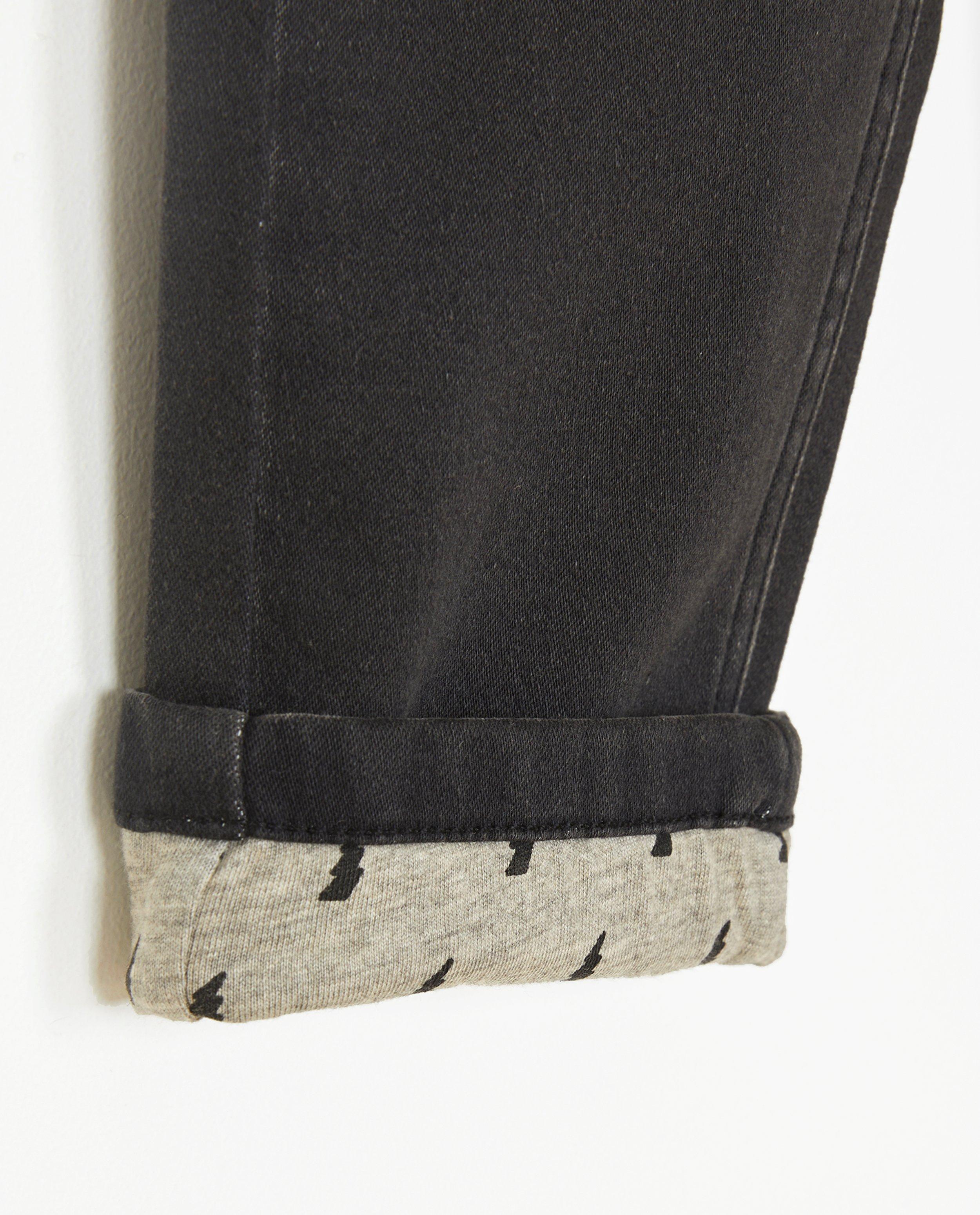 Jeans - Donkergrijze jeans, relaxed fit