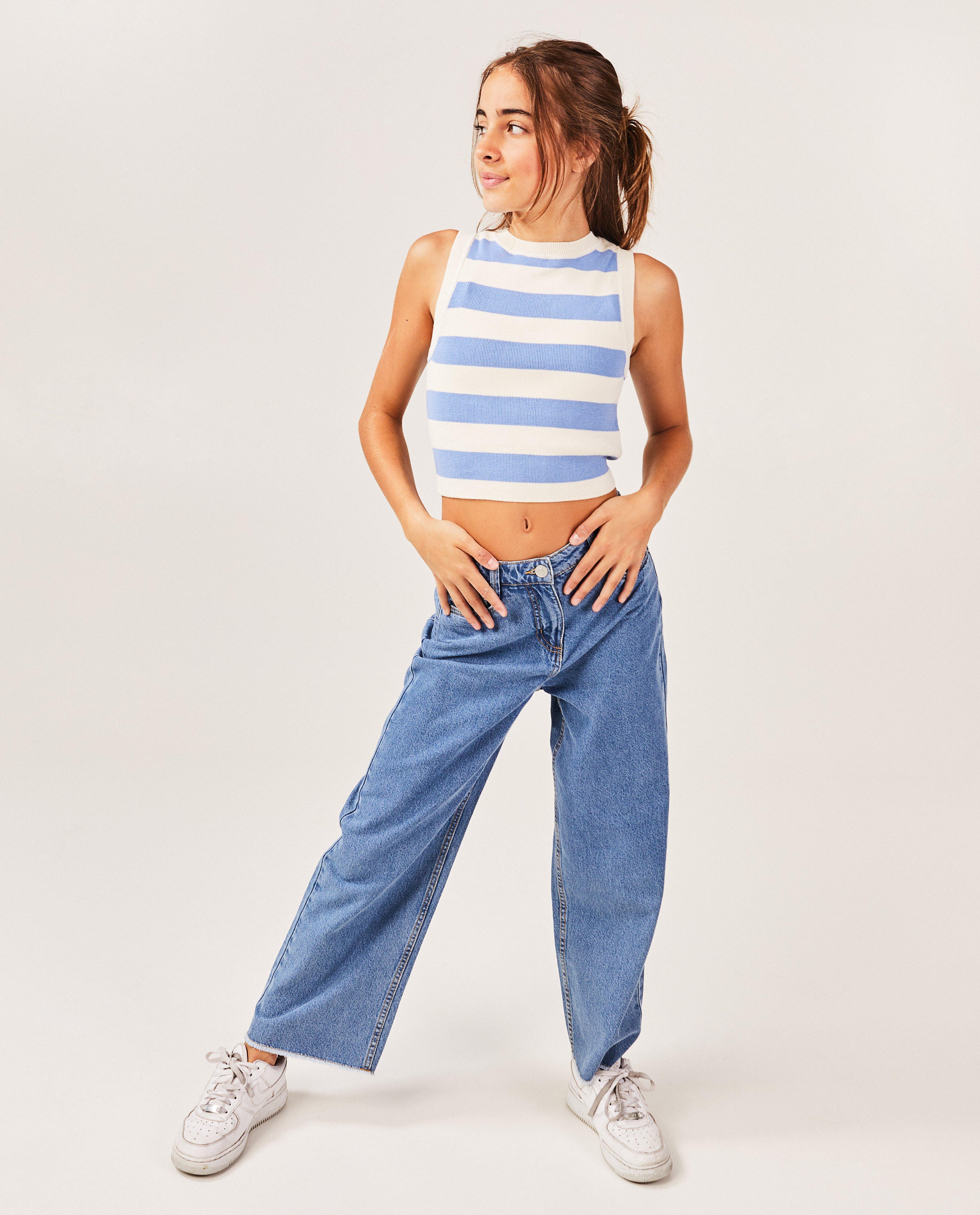 Cropped top van fijne brei - null - Groggy