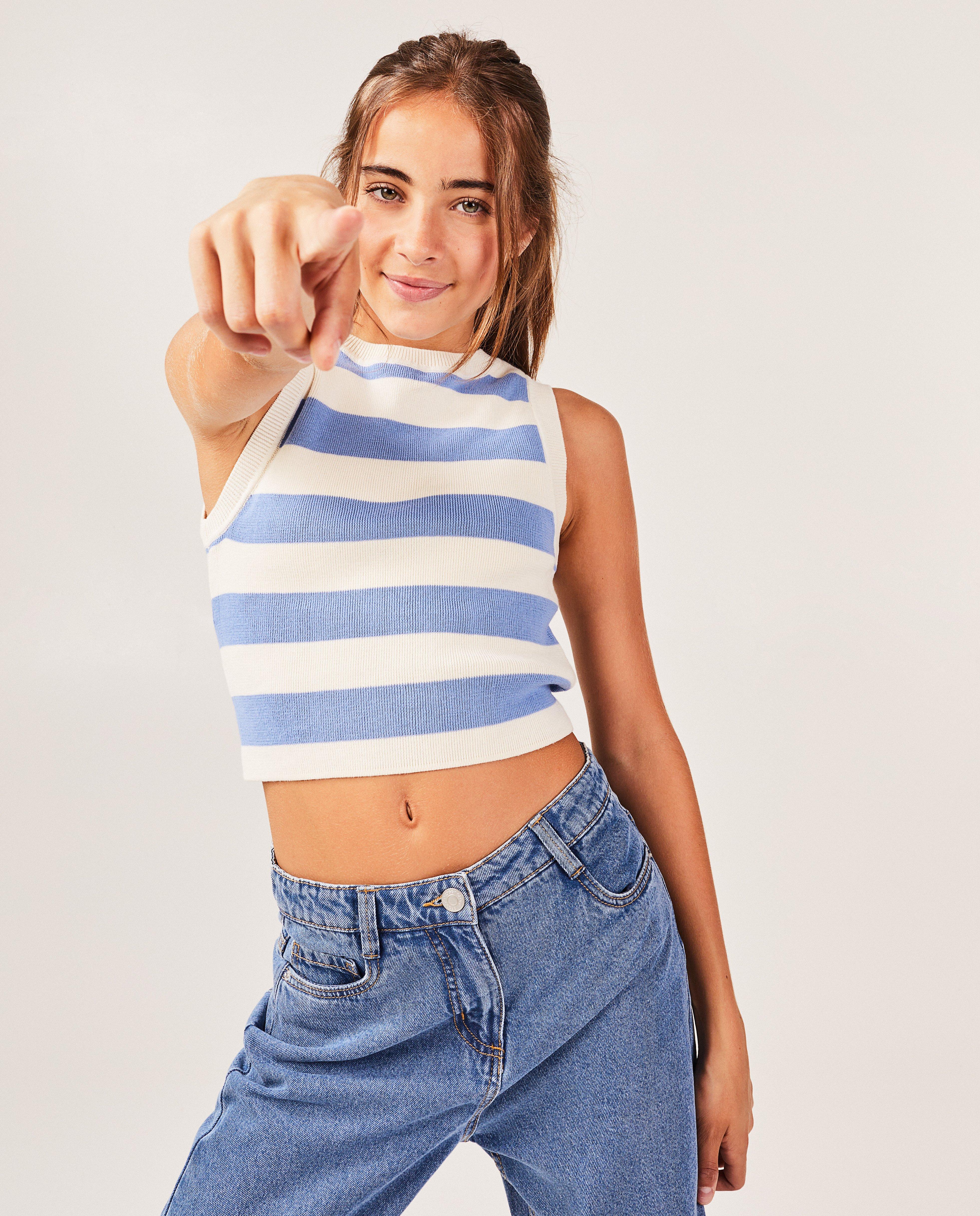 Truien - Cropped top van fijne brei