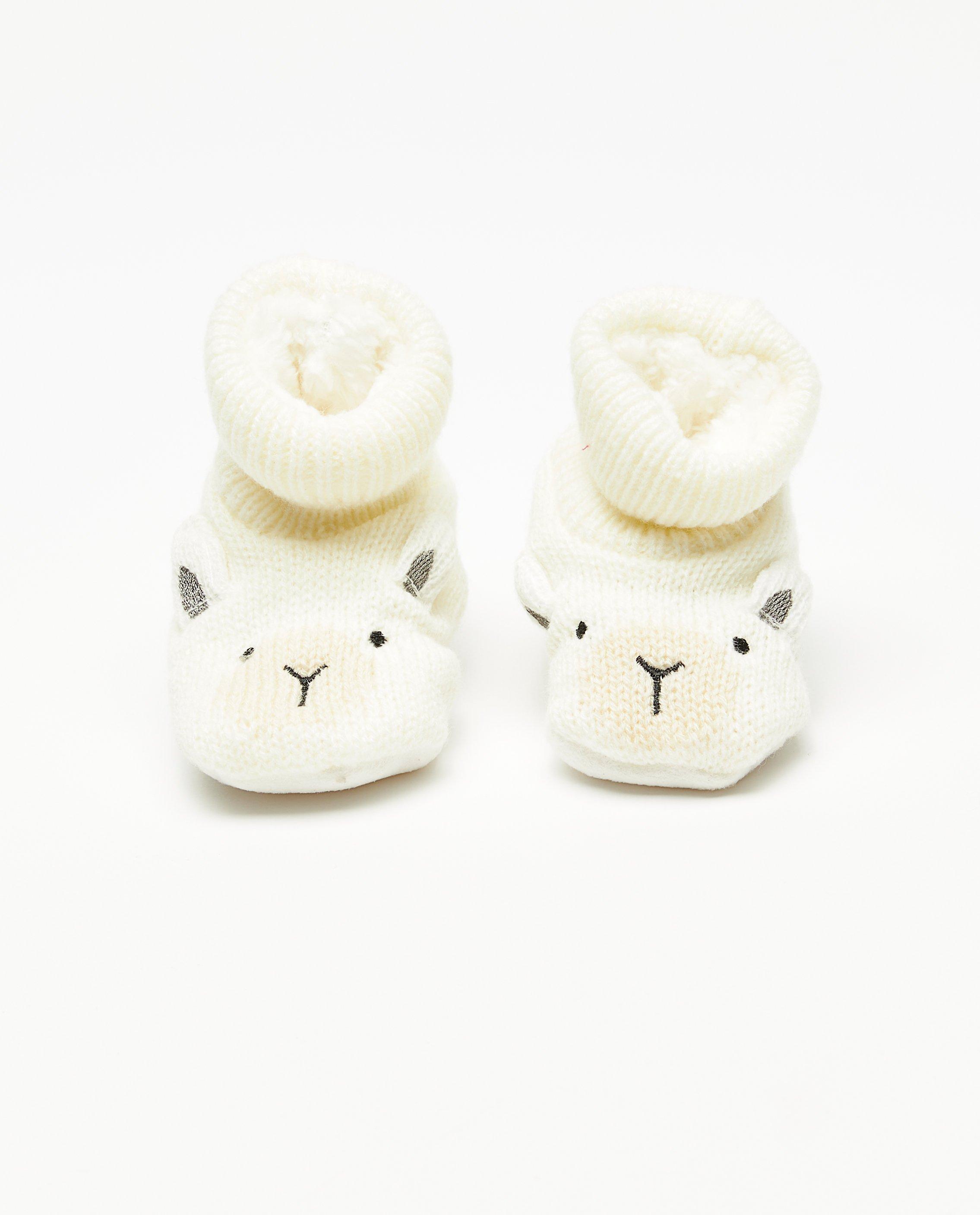 Babypantoffels lama - Product Detail - wit - afbeelding nummer 1