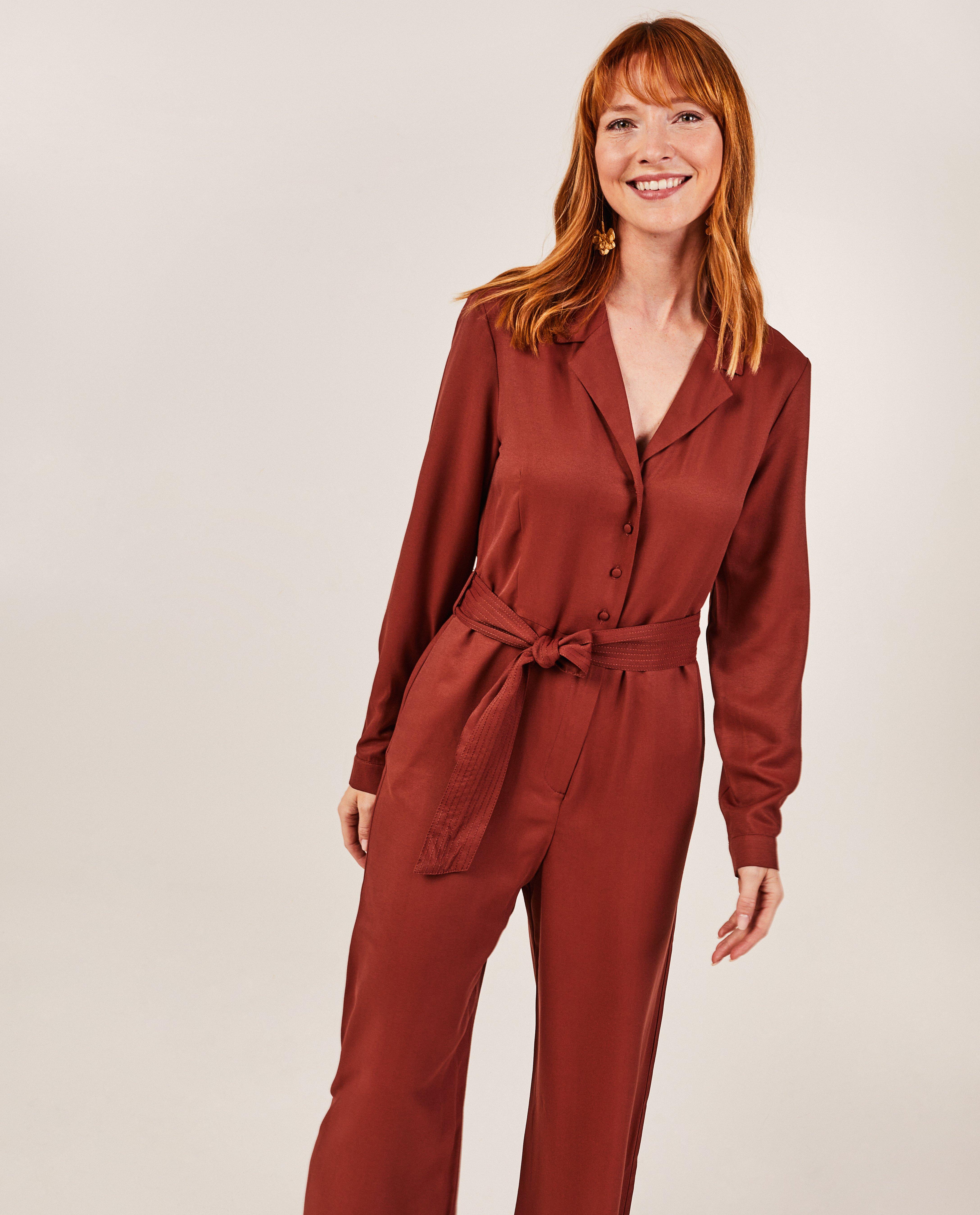 Bruin jumpsuit - null - Dina Tersago