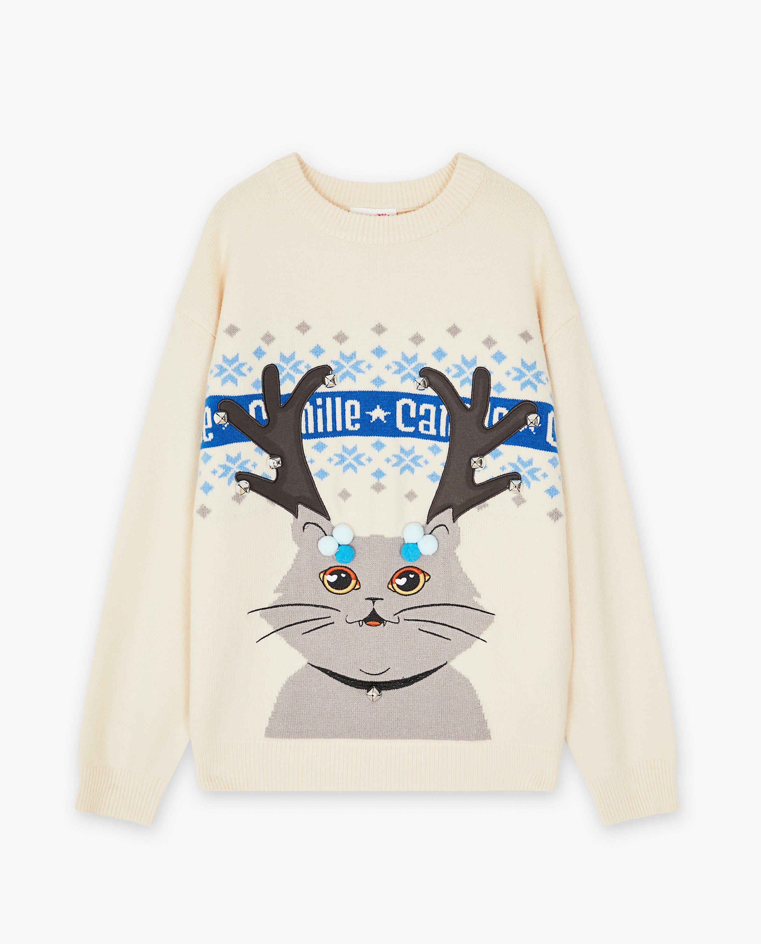 Pulls - Pull de Noël Moustache, 4-14 ans