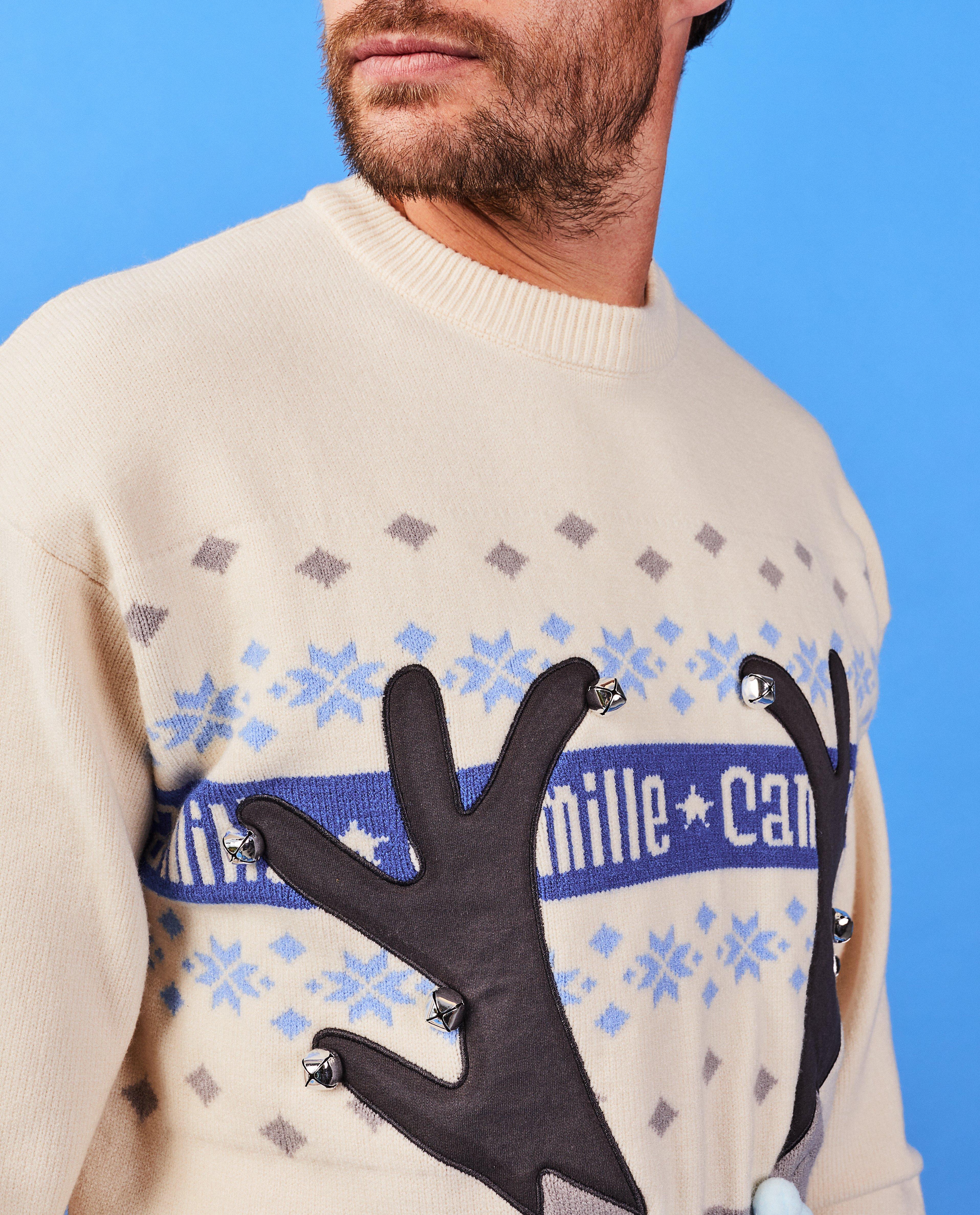 Truien - Kersttrui Moustache, unisex, XS-XL