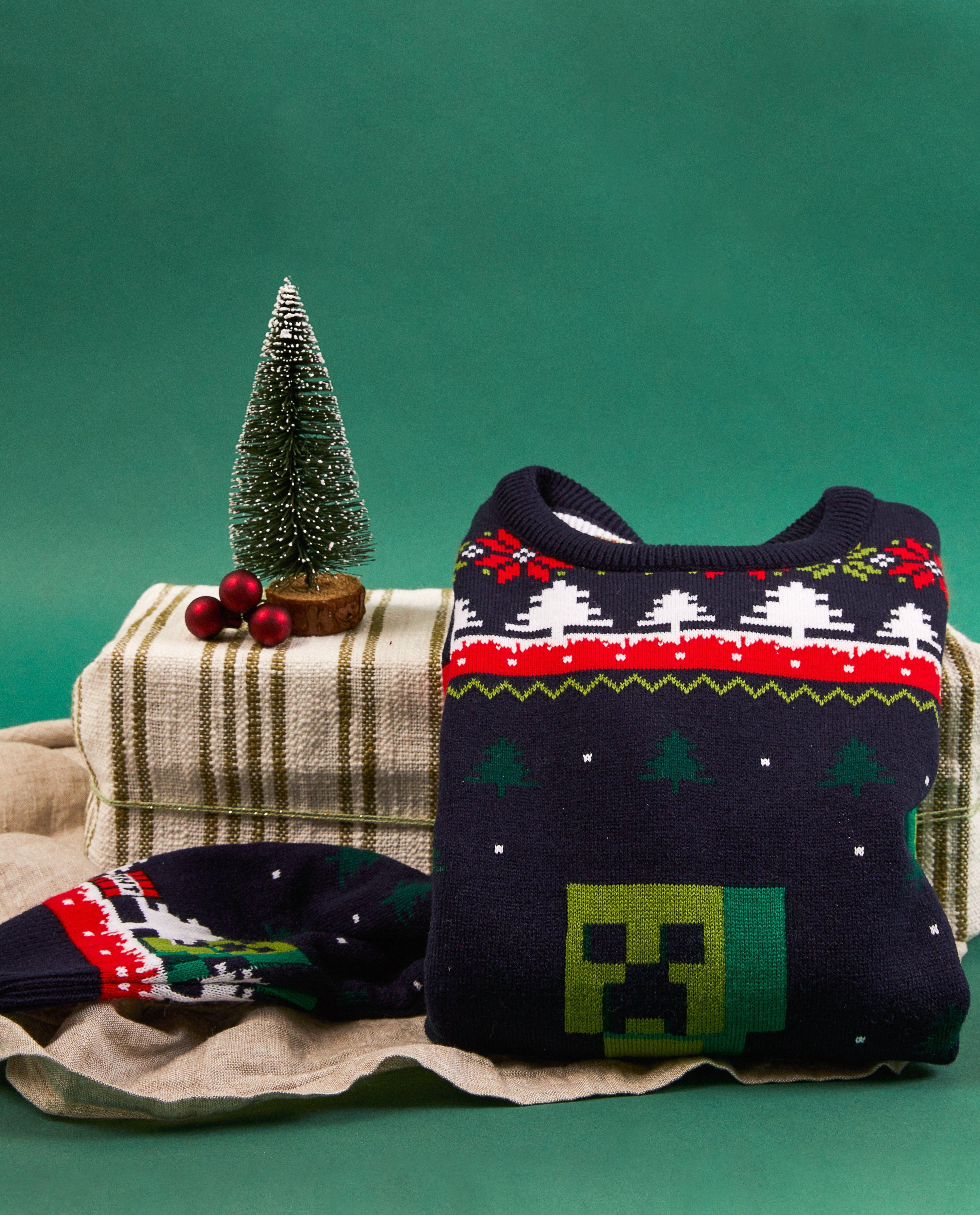 Pull de Noël Minecraft, 7-14 ans - null - Minecraft