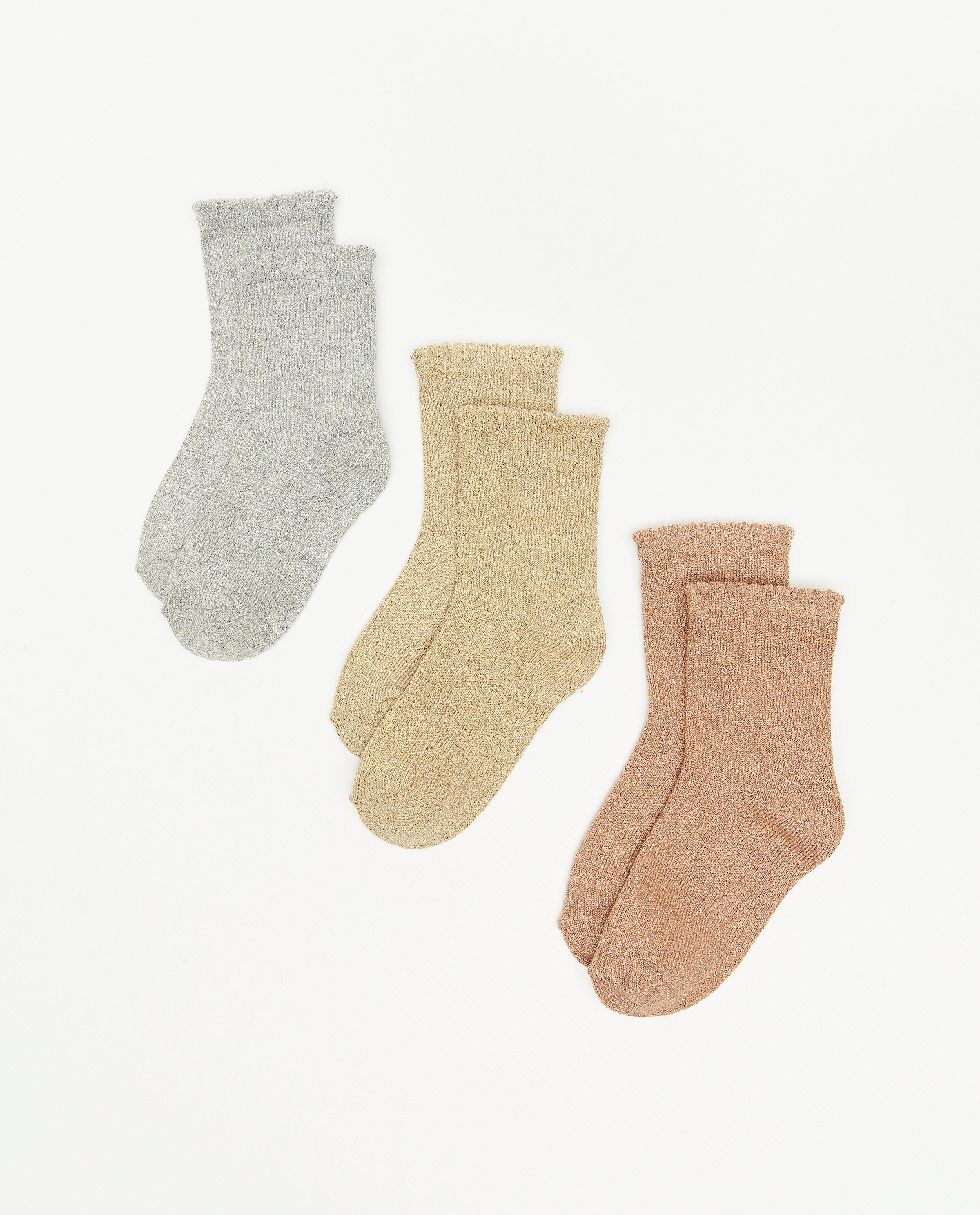 Lot de 3&nbsp;paires de chaussettes pour b&eacute;b&eacute;s - D&eacute;tails du produit - jaune claire - image num&eacute;ro 1