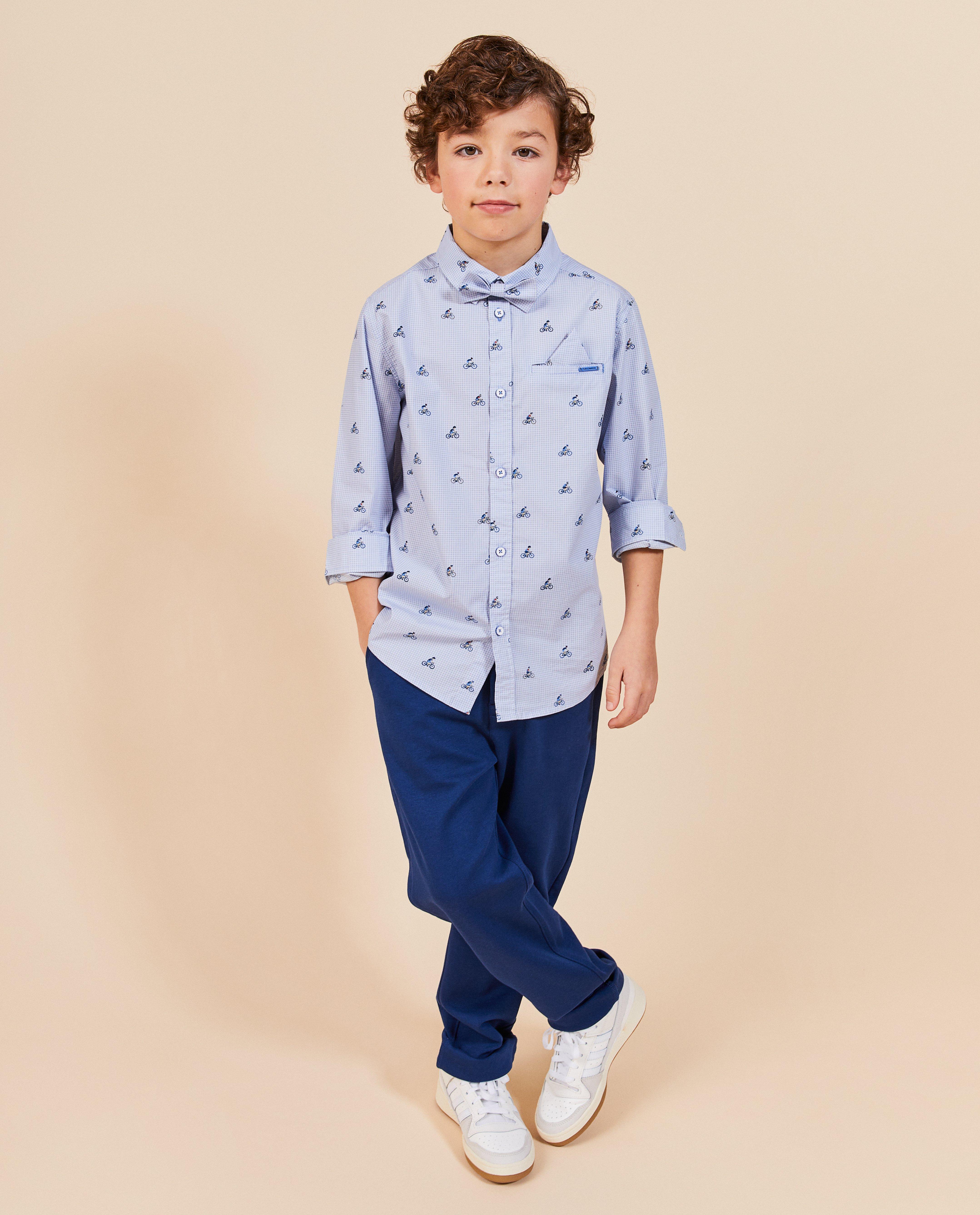 T-shirts - Hemd met microprint, feest