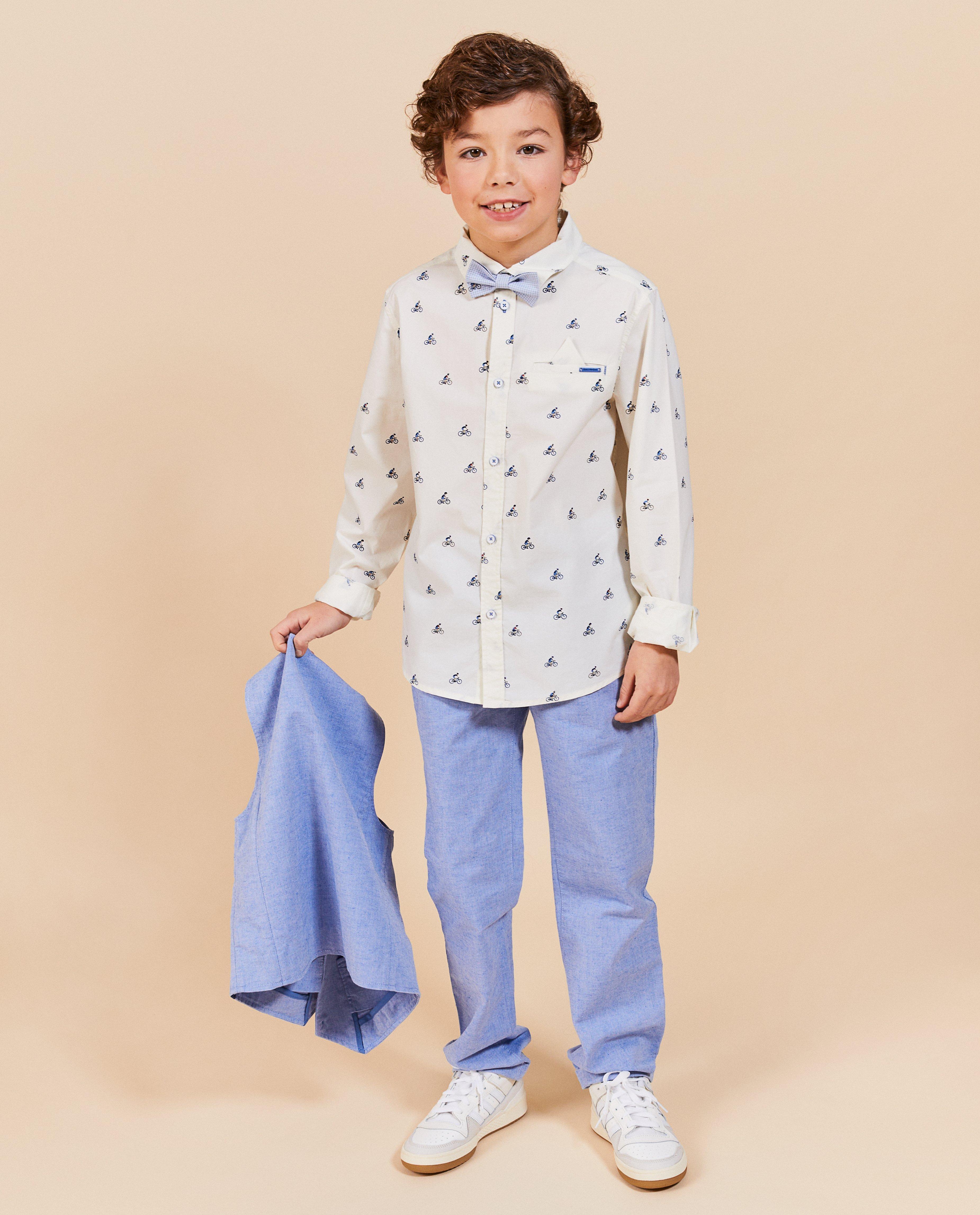 T-shirts - Hemd met microprint, feest