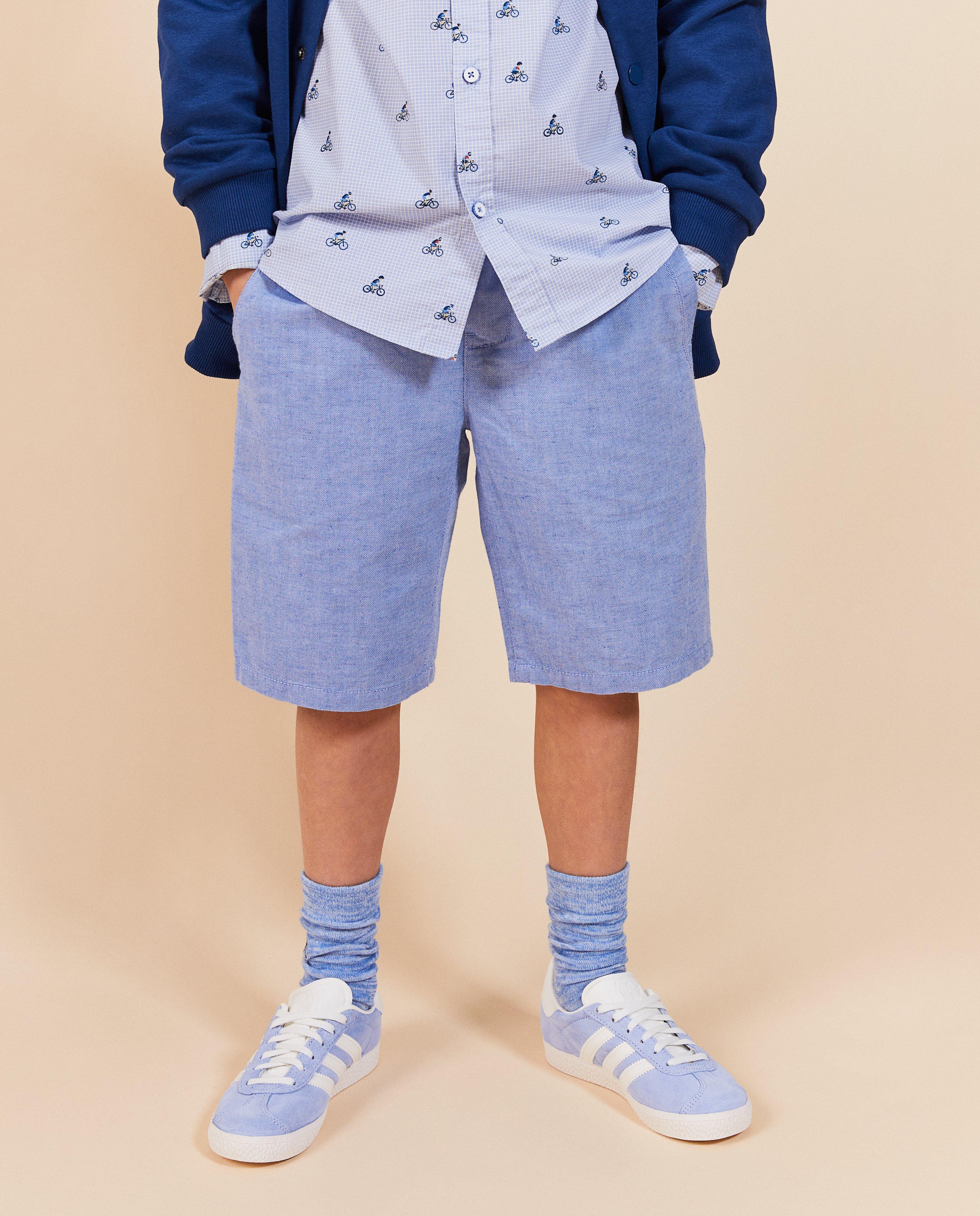 Blauwe short, feest - Product Detail - lichtblauw - afbeelding nummer 3