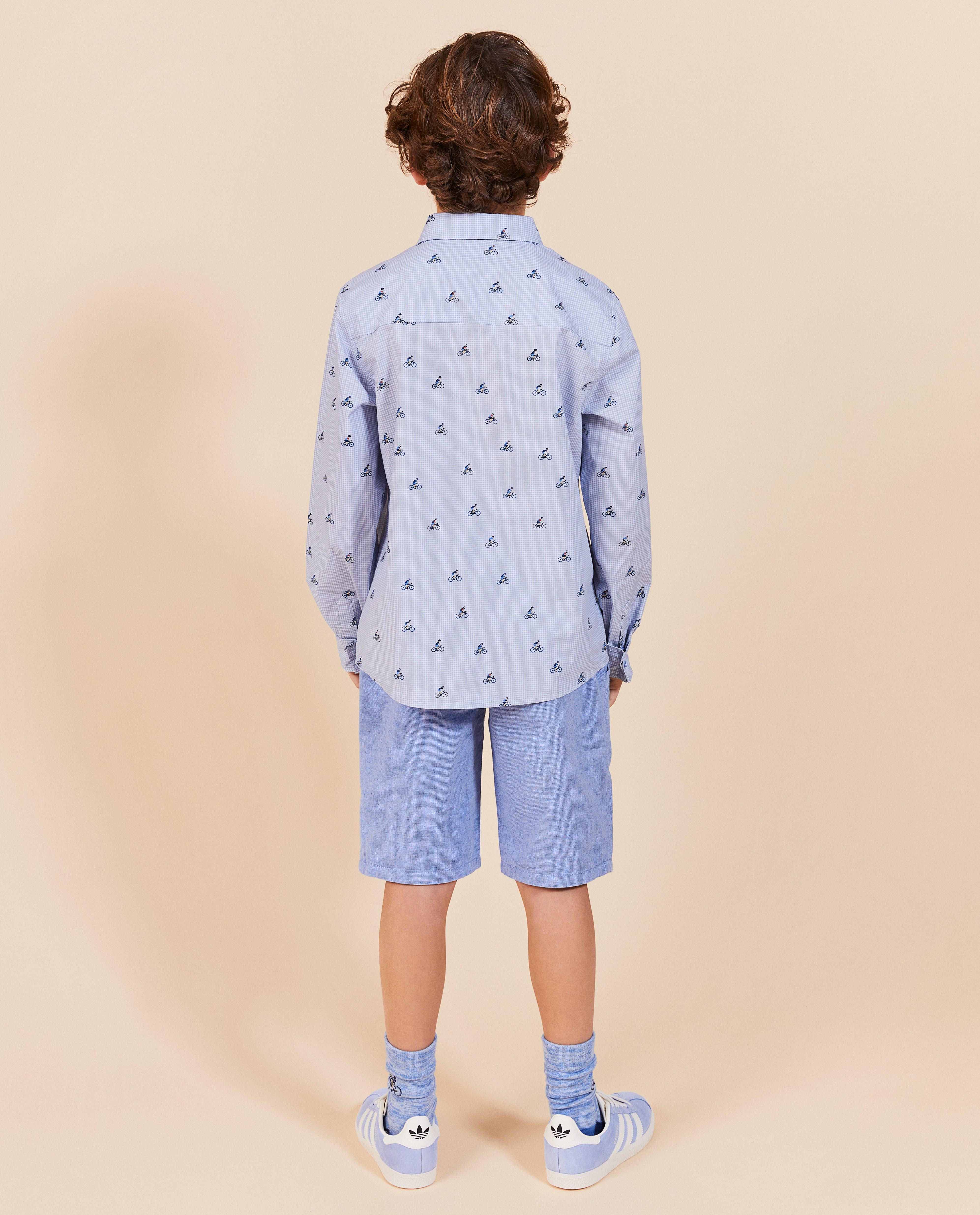 Blauwe short, feest - Product Detail - lichtblauw - afbeelding nummer 4