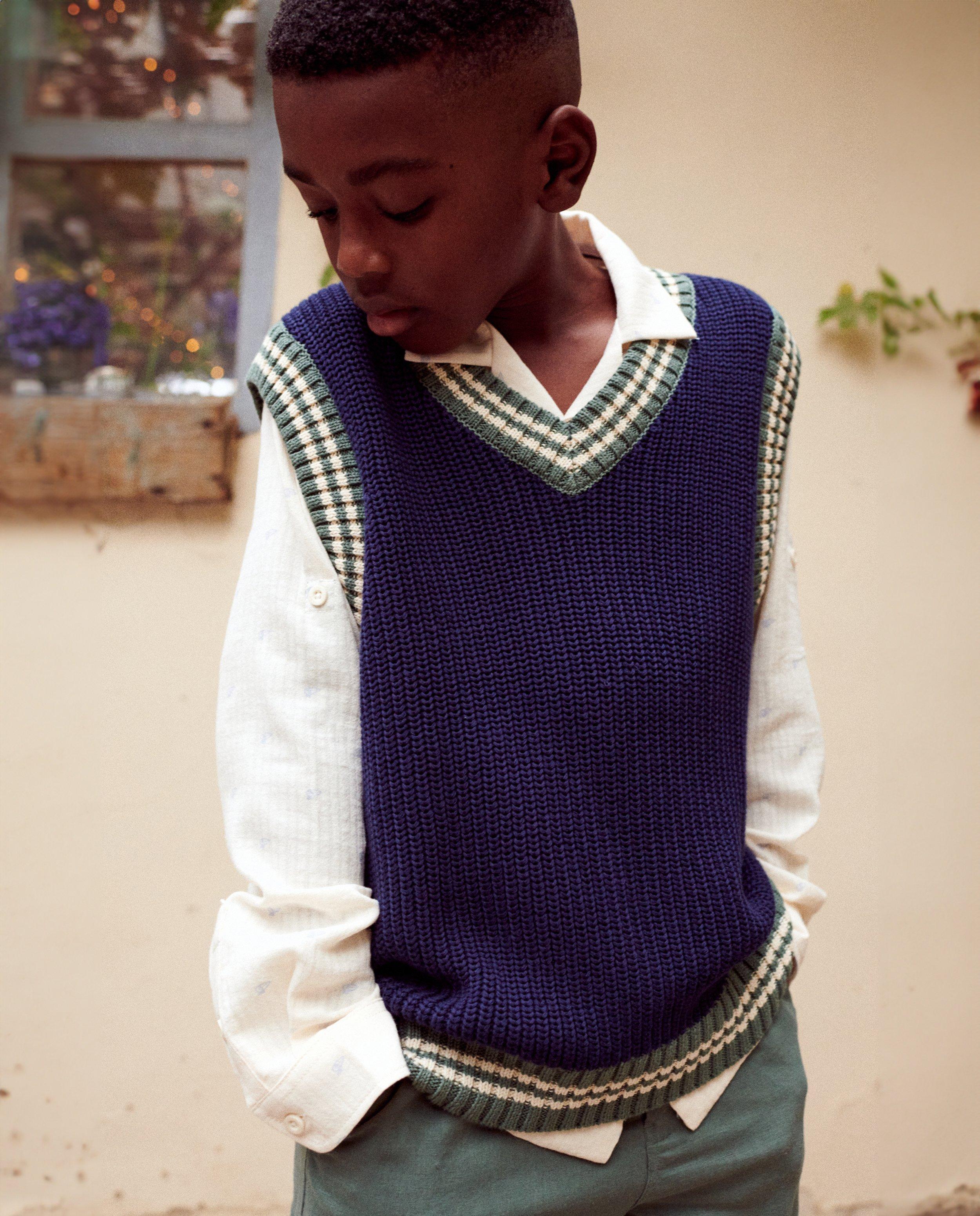 Tricot Debardeur Enfant Garcon Pull Bebe Garcon Pull Sans Manches