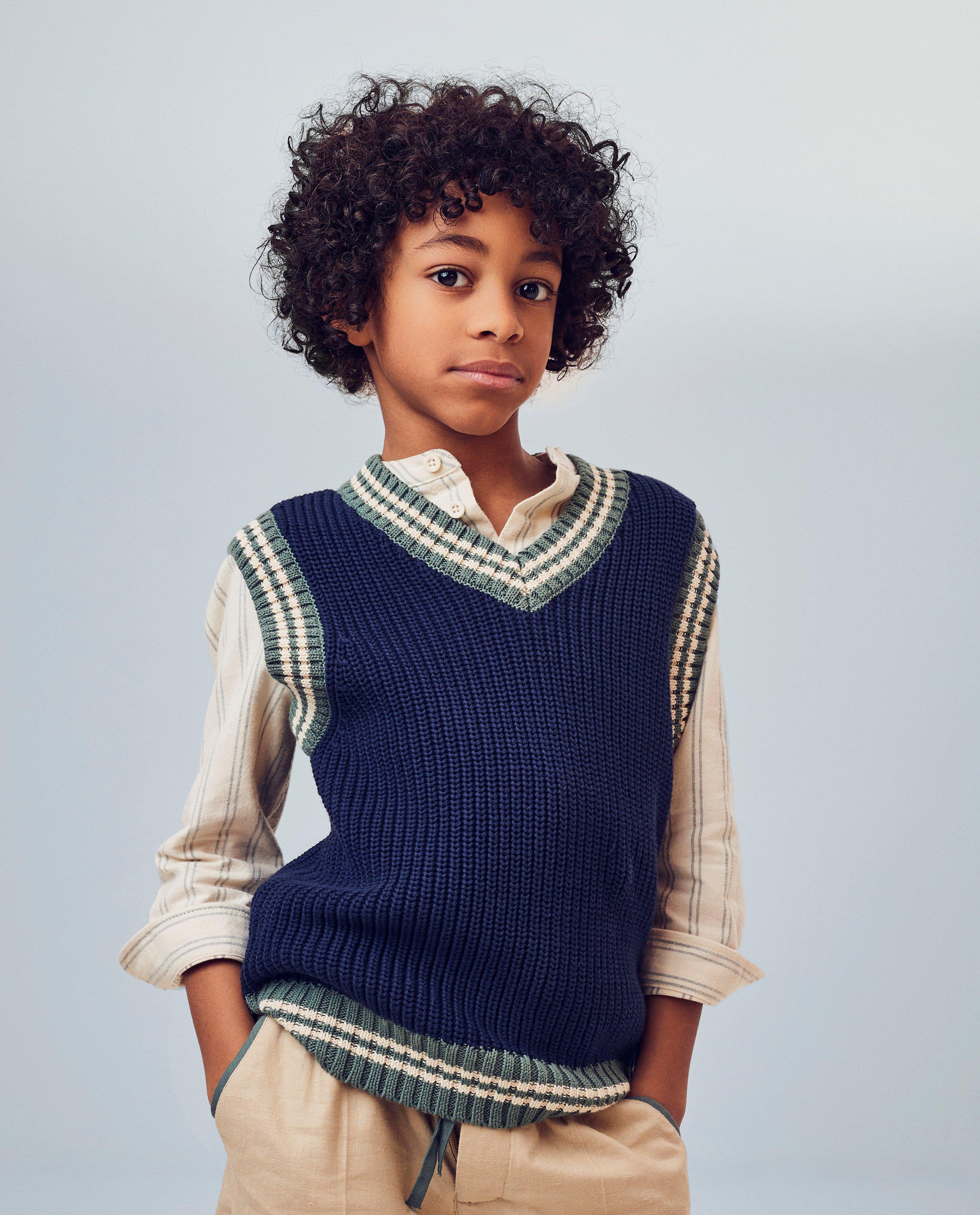 D&eacute;bardeur en tricot - D&eacute;tails du produit - bleu fonc&eacute; - image num&eacute;ro 2