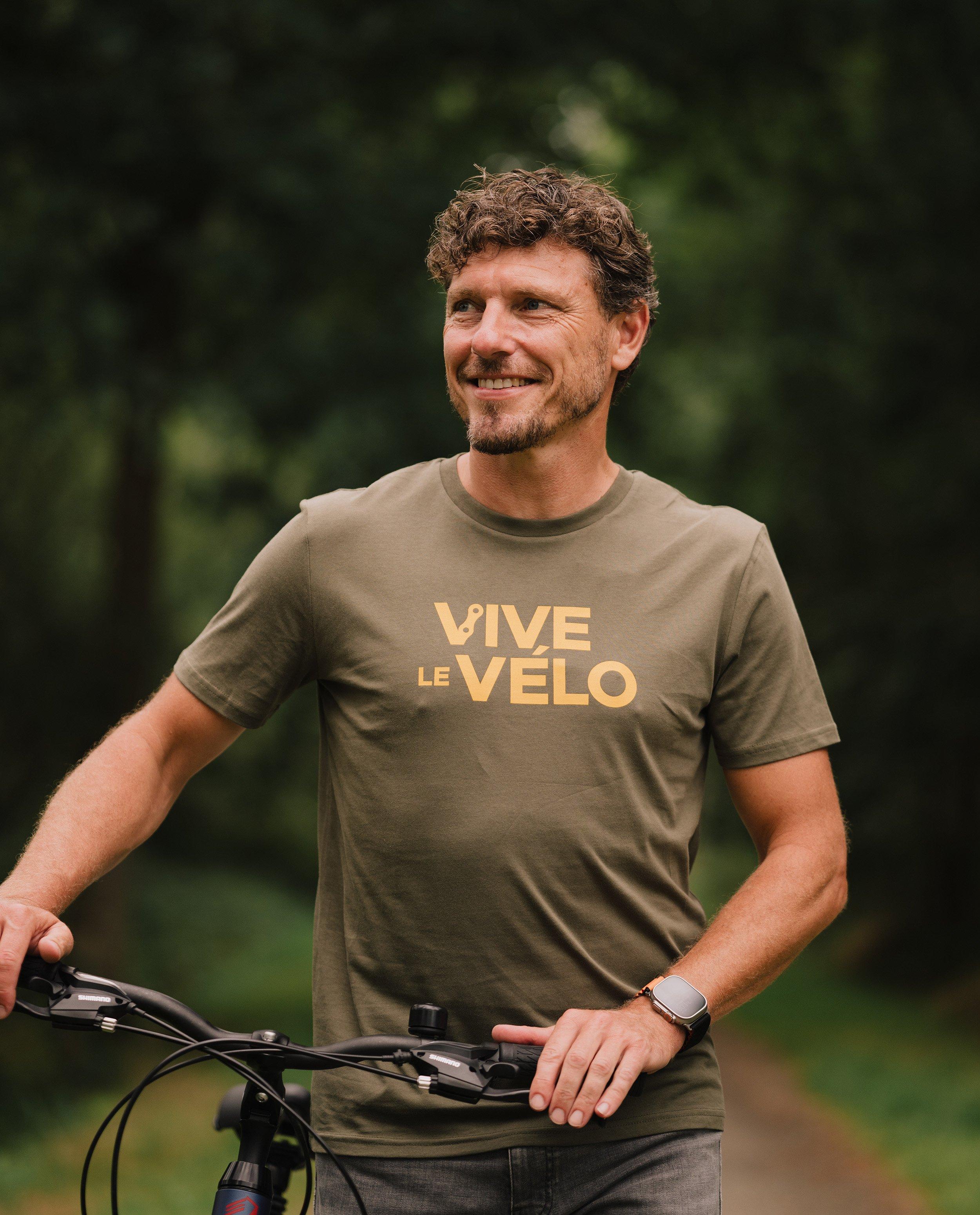 Groen T-shirt Vive le V&eacute;lo - Product Detail - khaki - afbeelding nummer 2