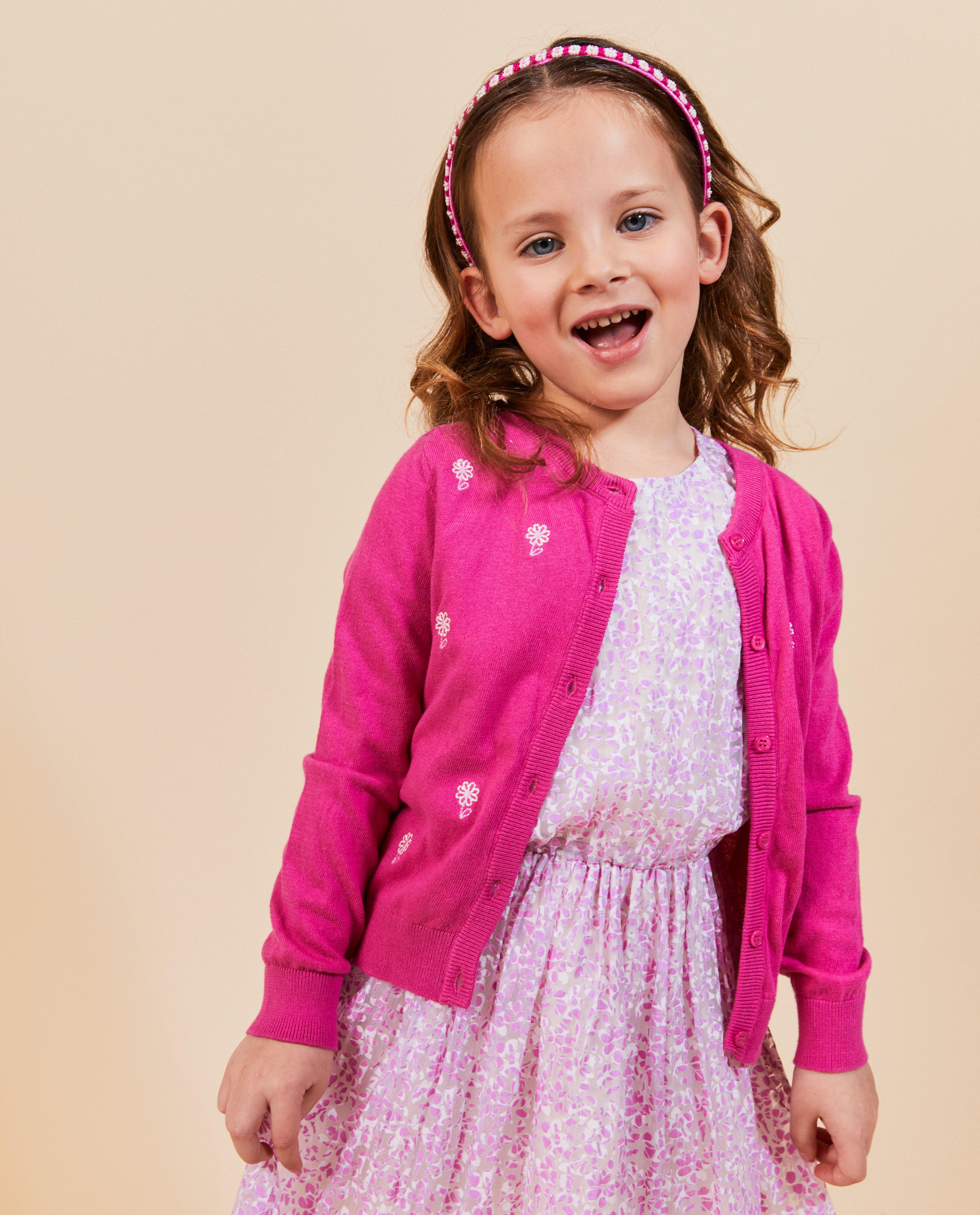 Cardigan avec des fleurs brodées - null - Milla Star