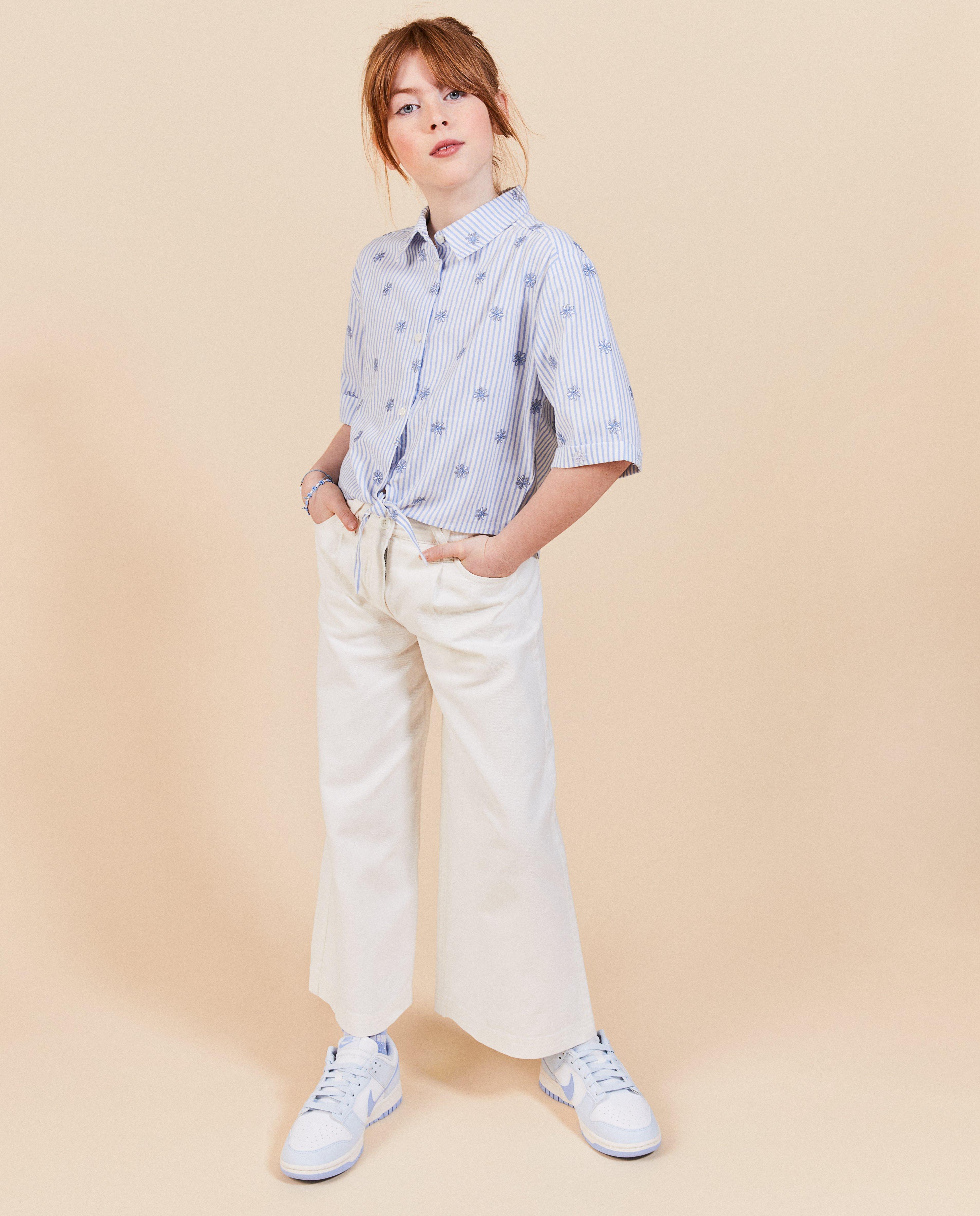 Witte jeans, straight fit, feest - null - Milla Star