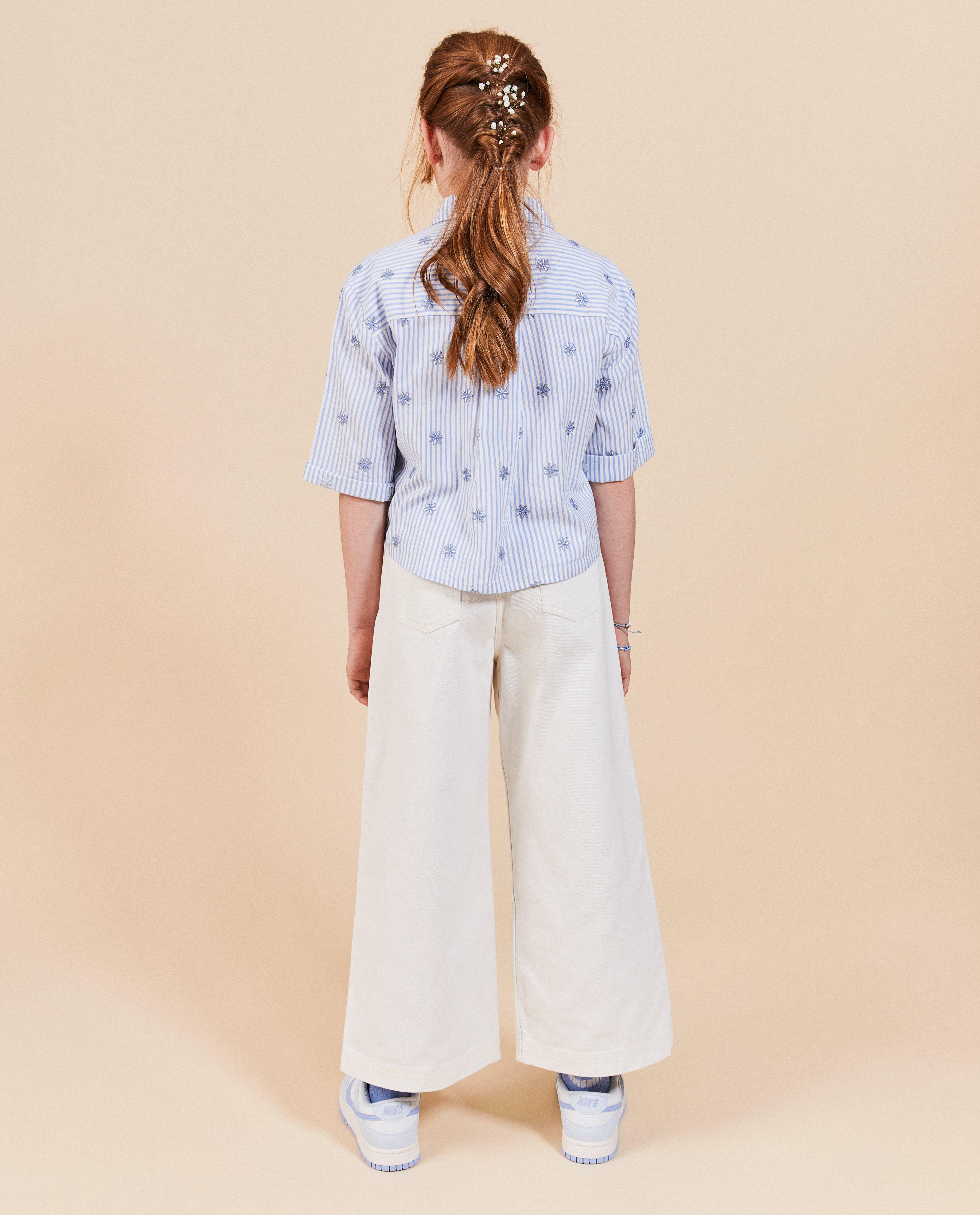 Jeans - Witte jeans, straight fit, feest