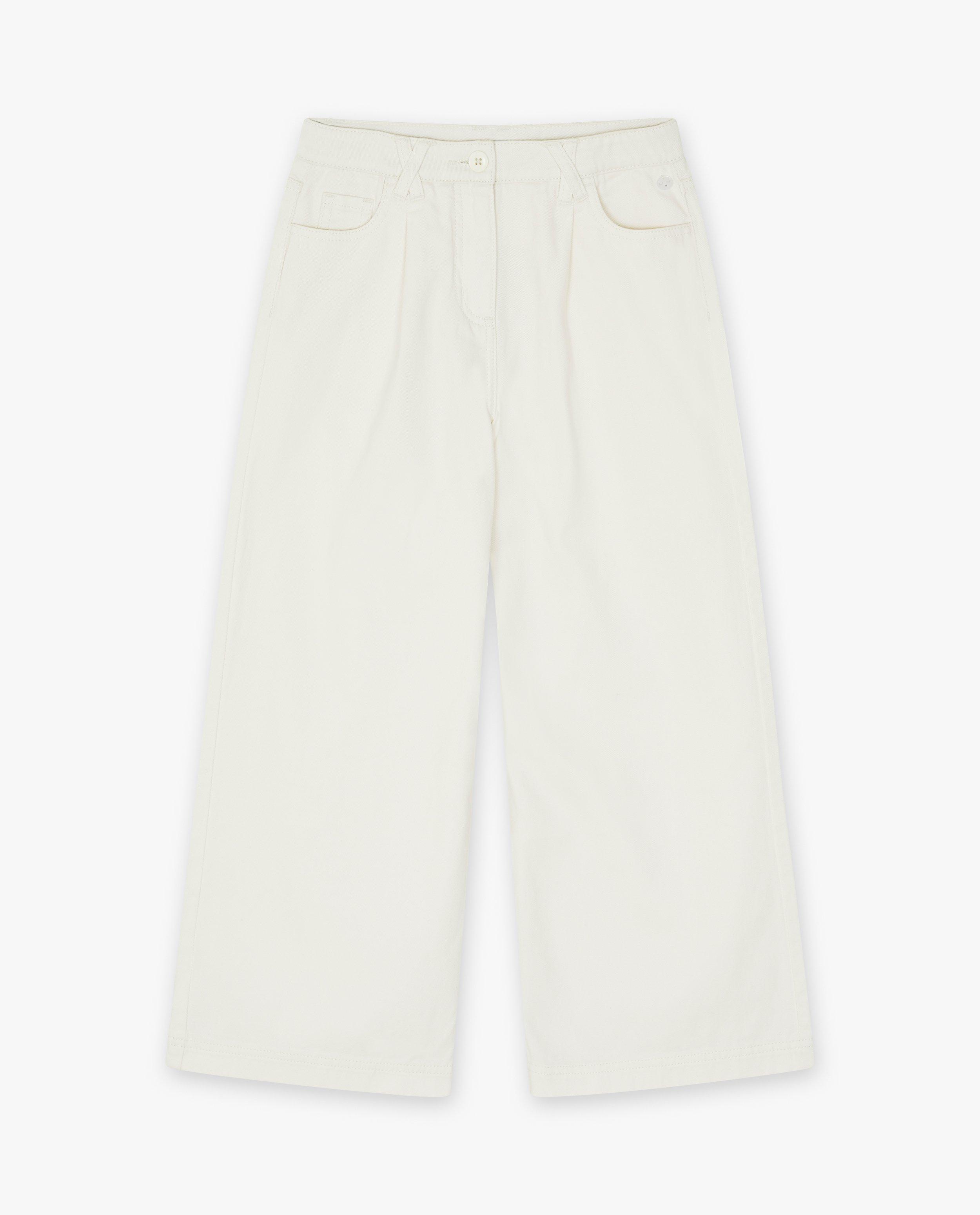 Jeans - Witte jeans, straight fit, feest