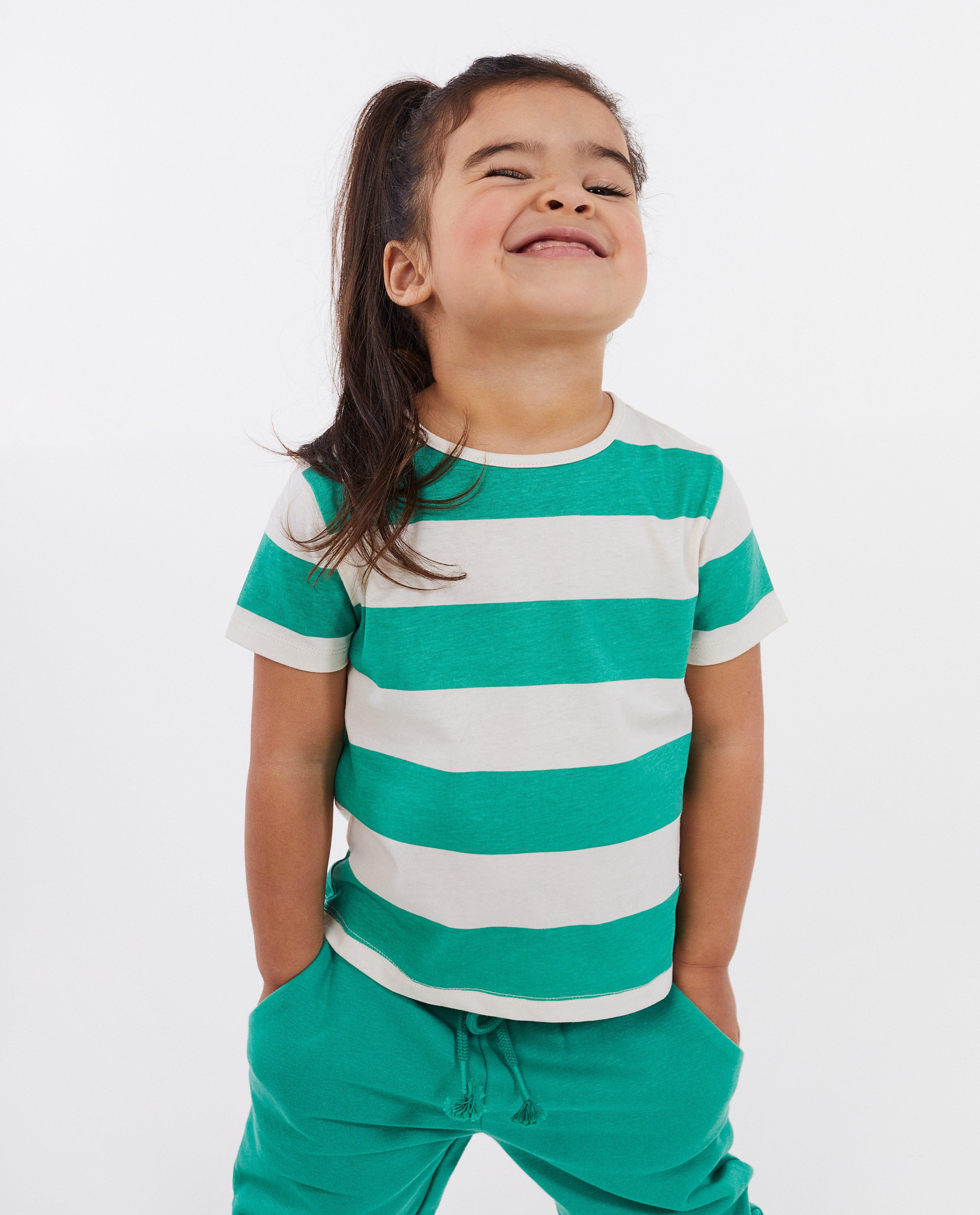 T-shirt met strepen - Product Detail - khaki - afbeelding nummer 1