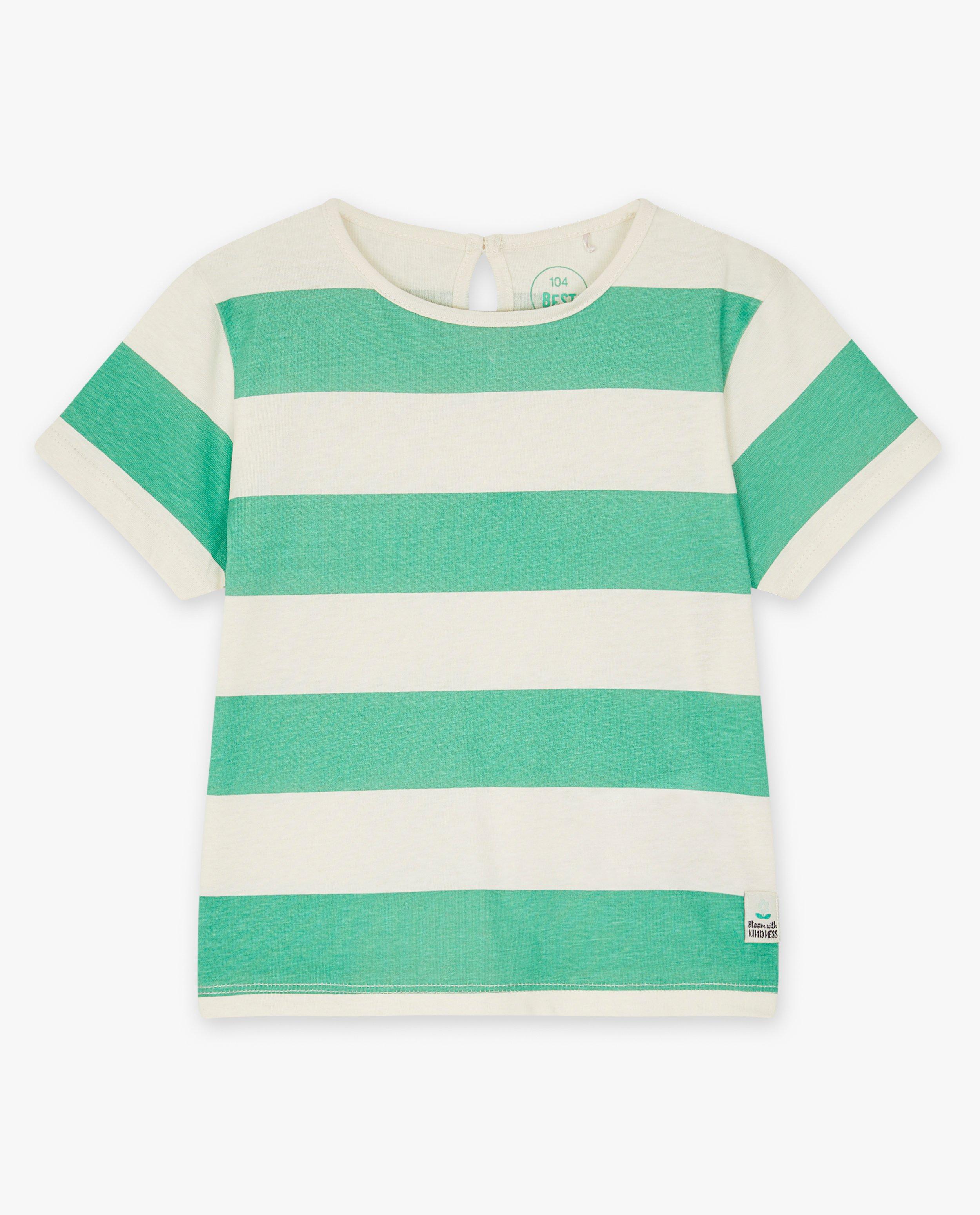 T-shirt met strepen - Product Detail - khaki - afbeelding nummer 4